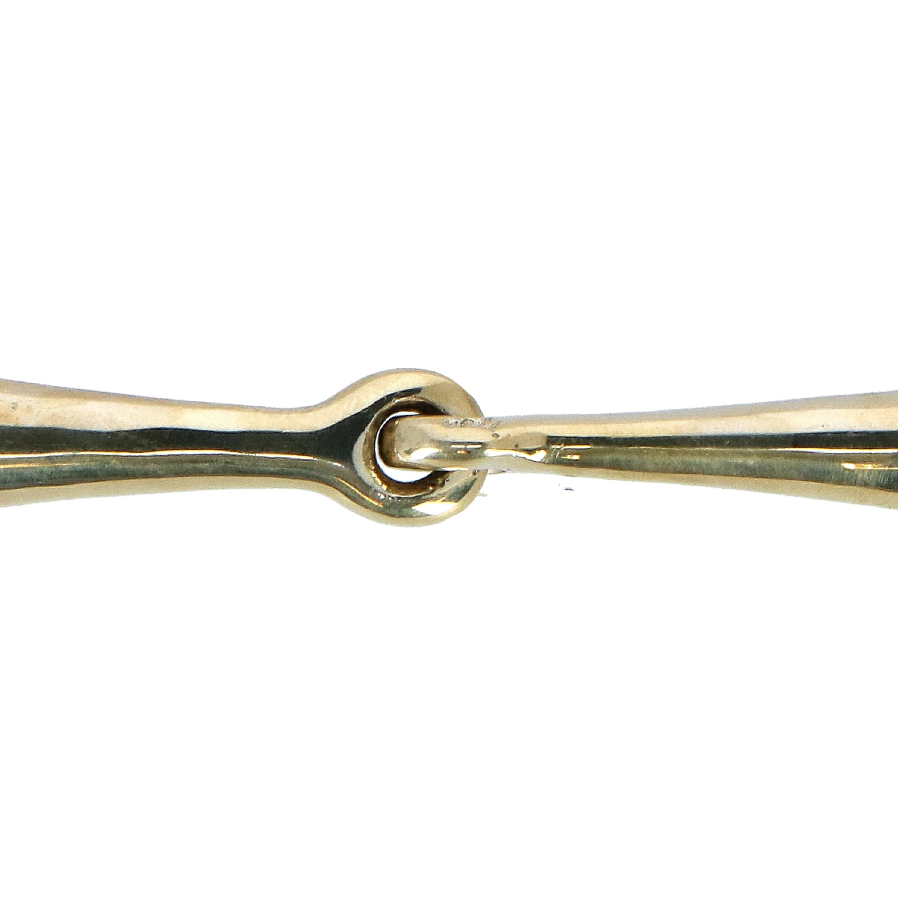 HORKA Gebiss 18mm Ringe 70mm Massiv Goldmessing - Image 2