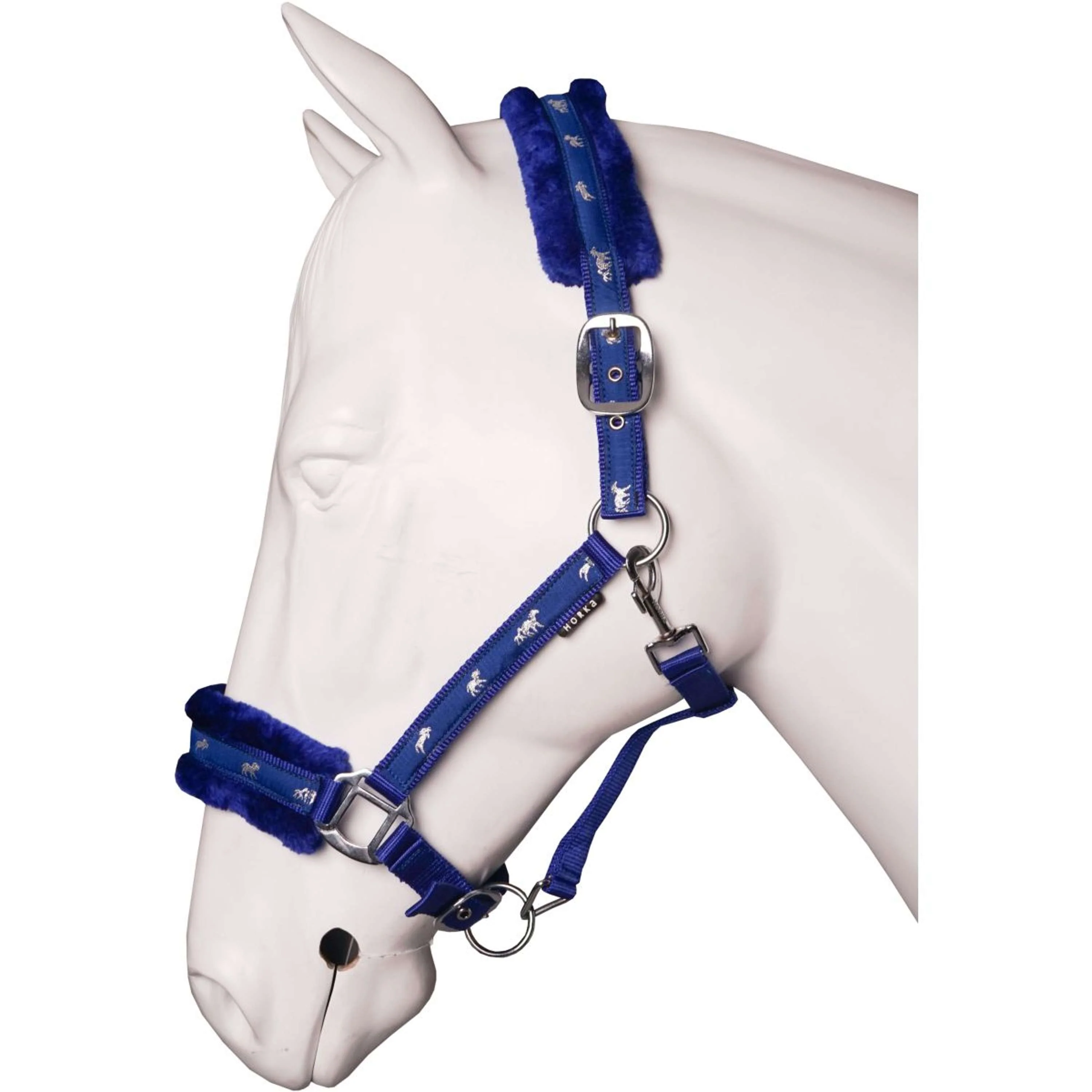 HORKA Halfter Plush Royal Blue - Image 2