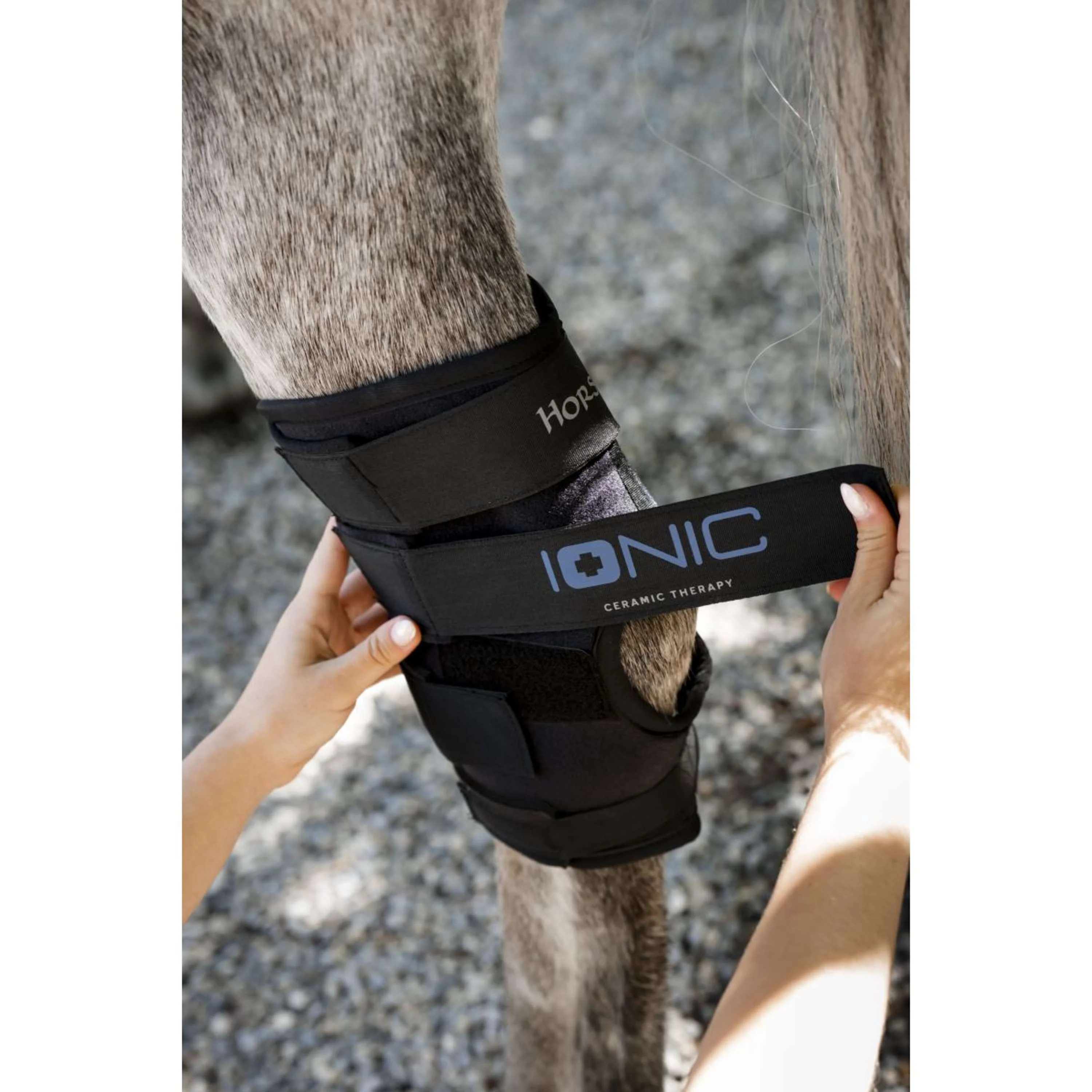 Horseware Hock Boots Ionic Set of 2 Schwarz - Image 6