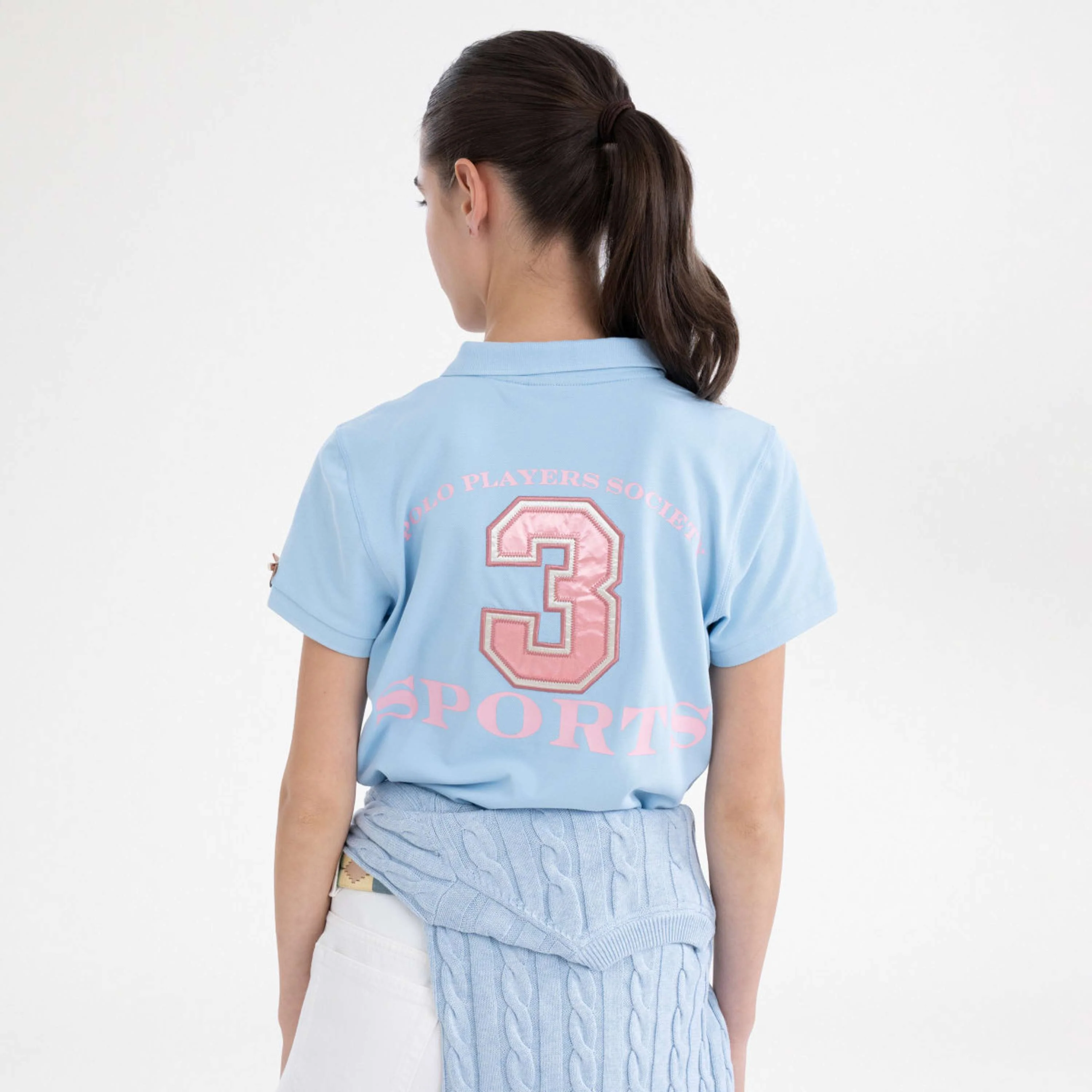 HV Polo Polo Shirt Favouritas EQ Powder Blue - Image 4