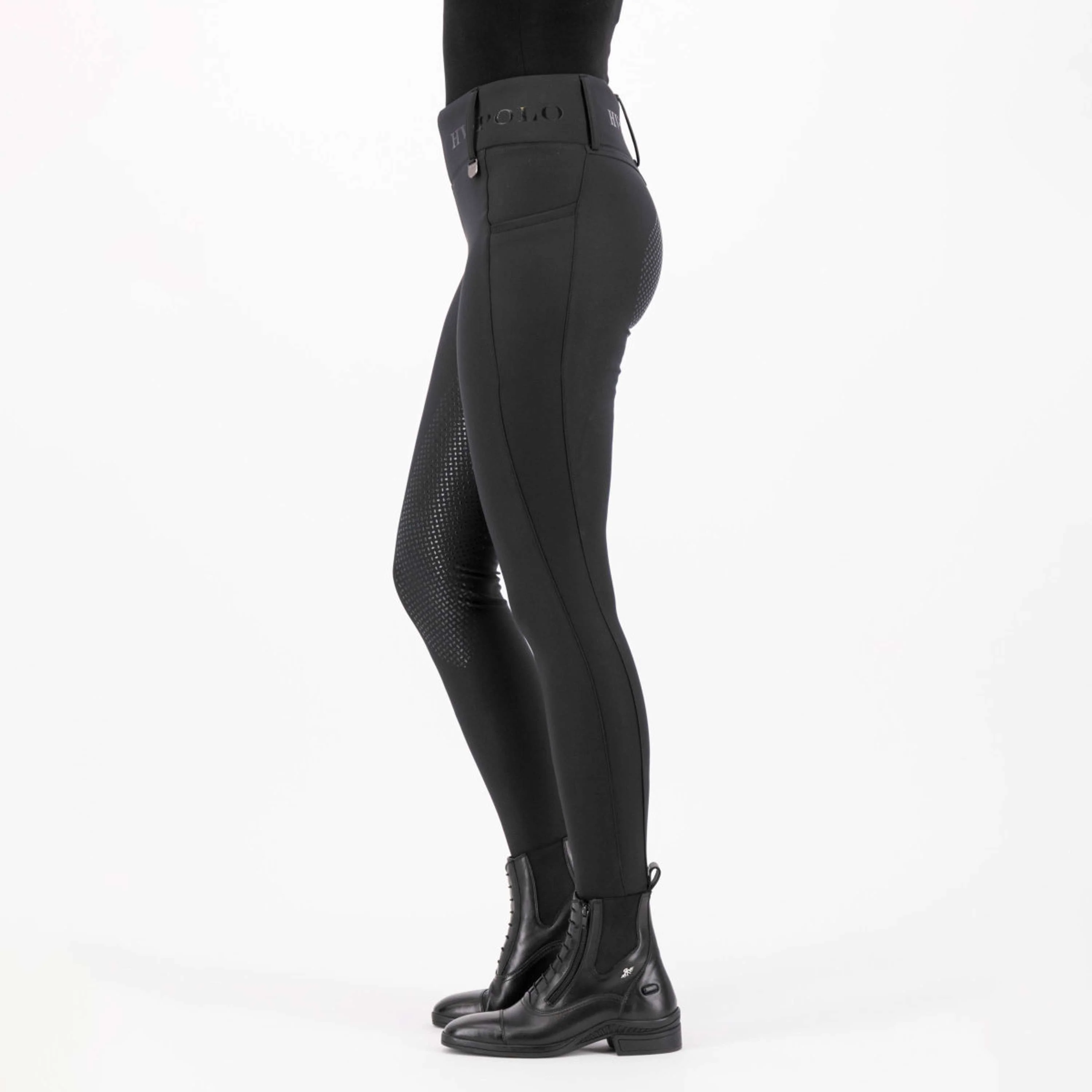 HV Polo Reitleggings HVPFavourite Full Grip Schwarz - Image 5