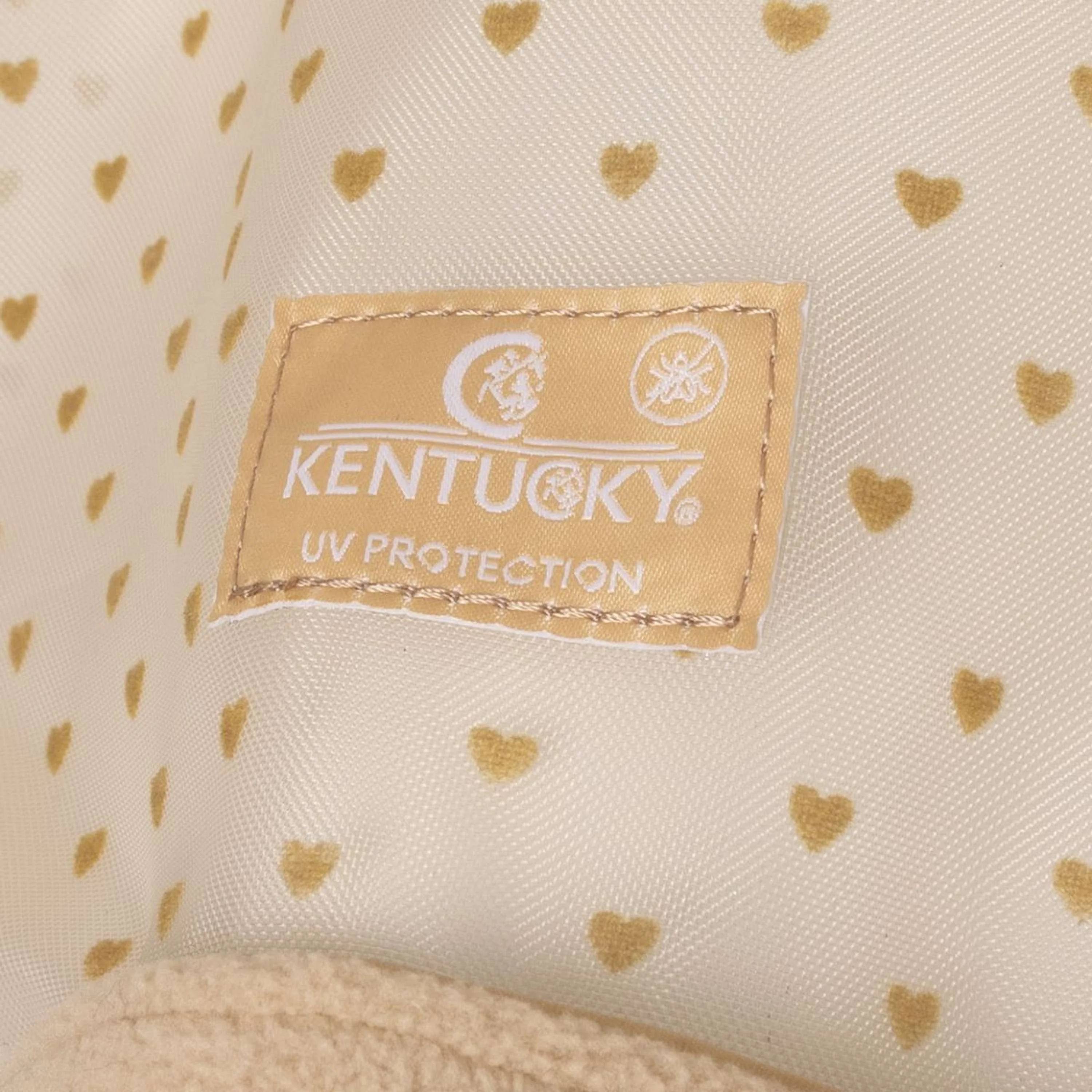 Kentucky Fliegenmaske Heart mit Ohren und Nase Beige - Image 11