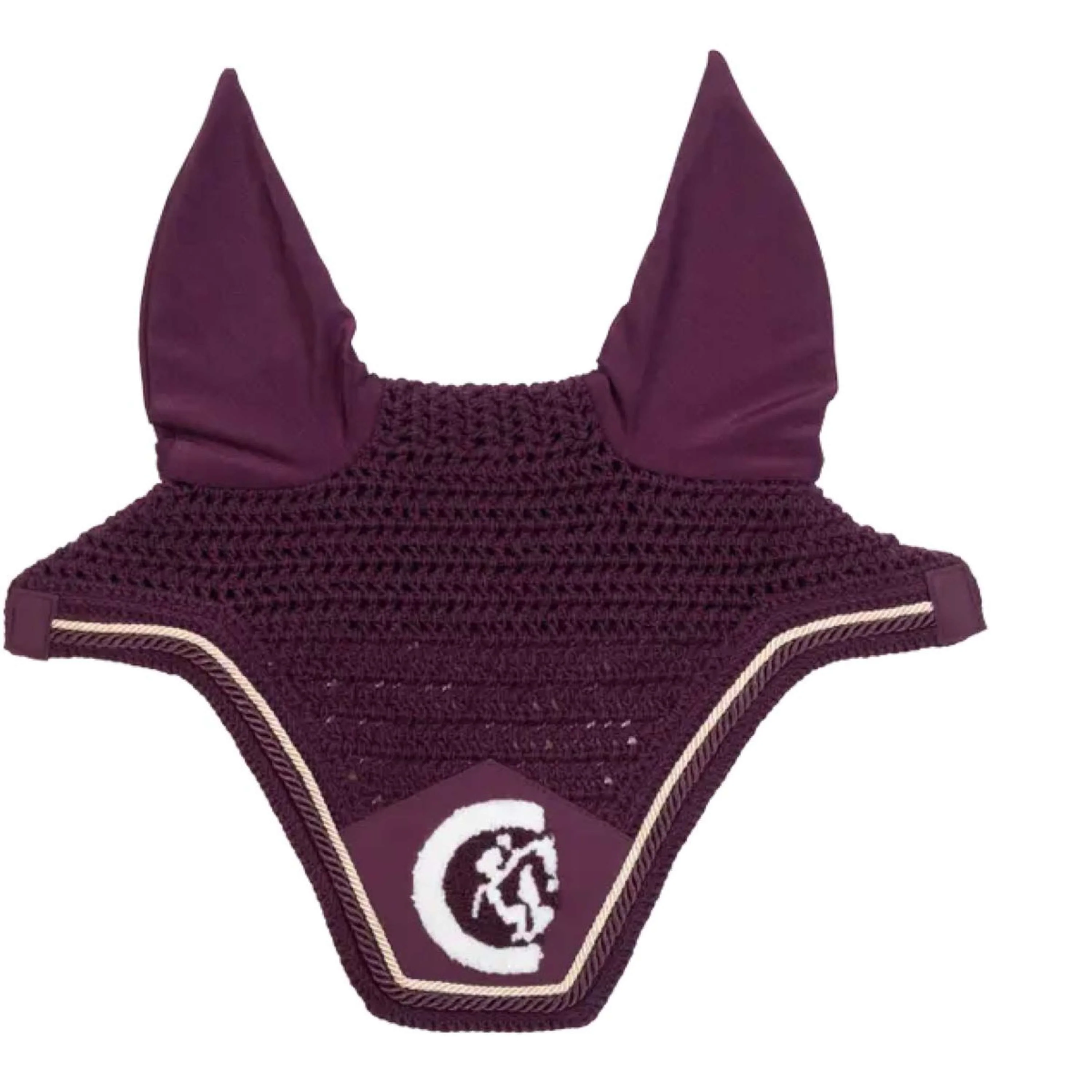 Kentucky Horsewear Fliegenhaube Wellington 3D Logo Violett - Image 2