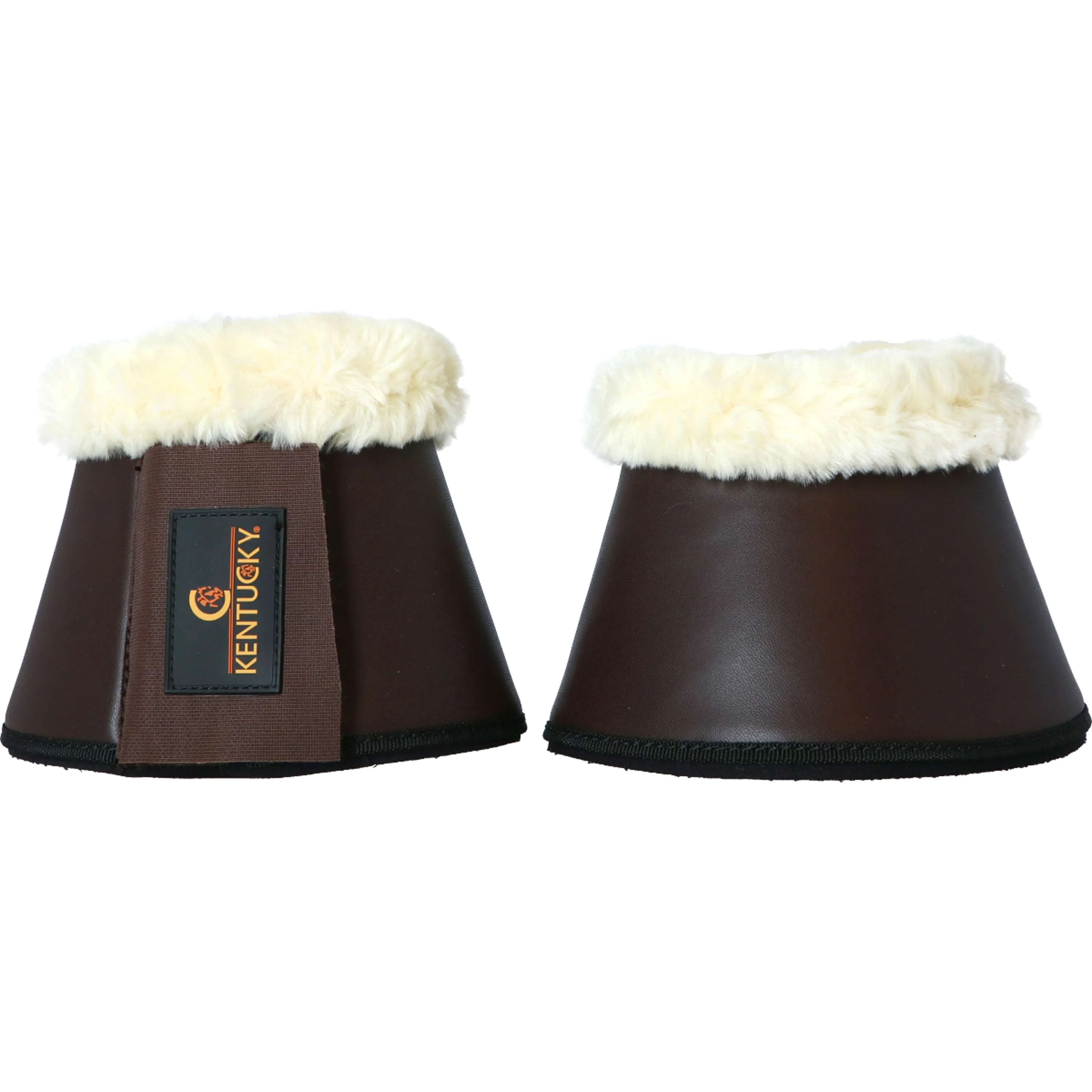Kentucky Horsewear Hufglocken Sheepskin Leather Braun - Image 2