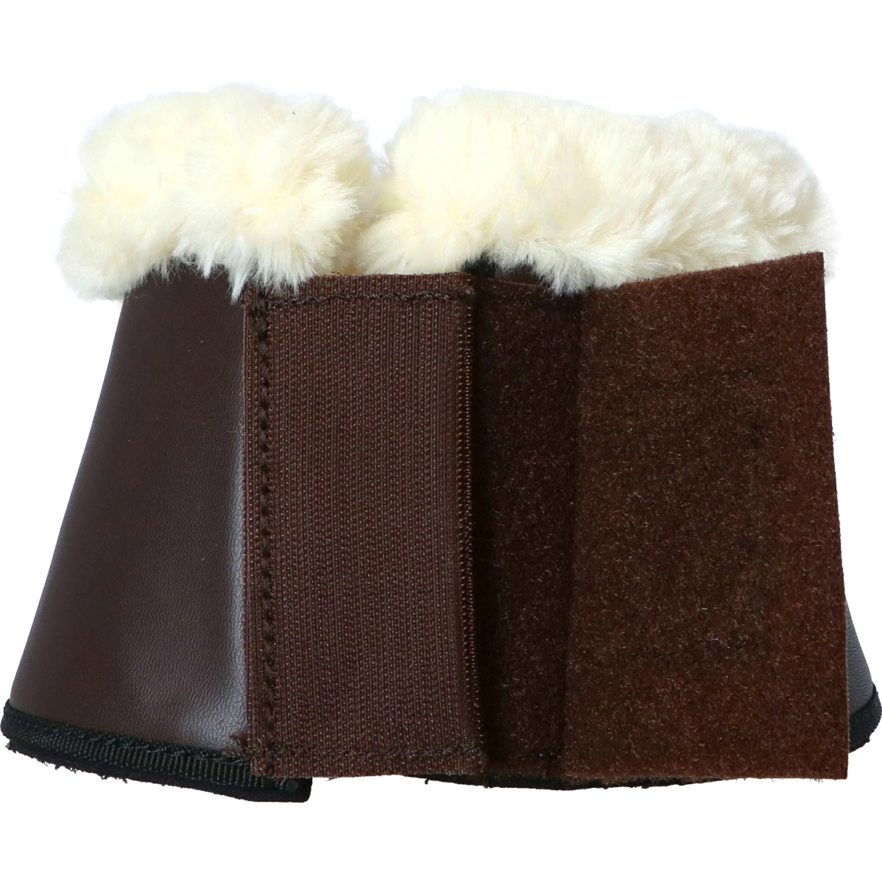 Kentucky Horsewear Hufglocken Sheepskin Leather Braun - Image 4