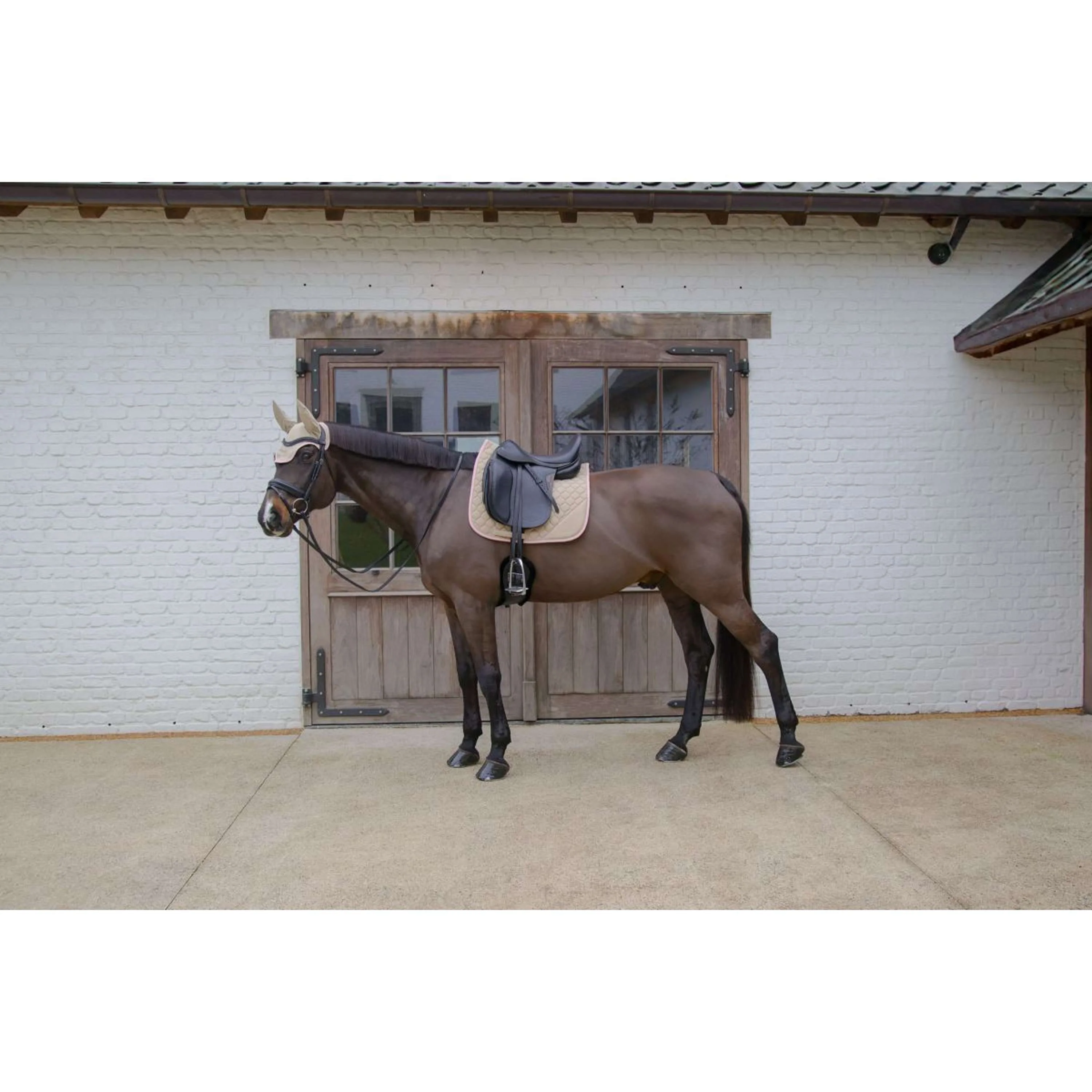 Kentucky Horsewear Schabracke Softshell Onion Quilt Dressur Beige/Altrosa - Image 7