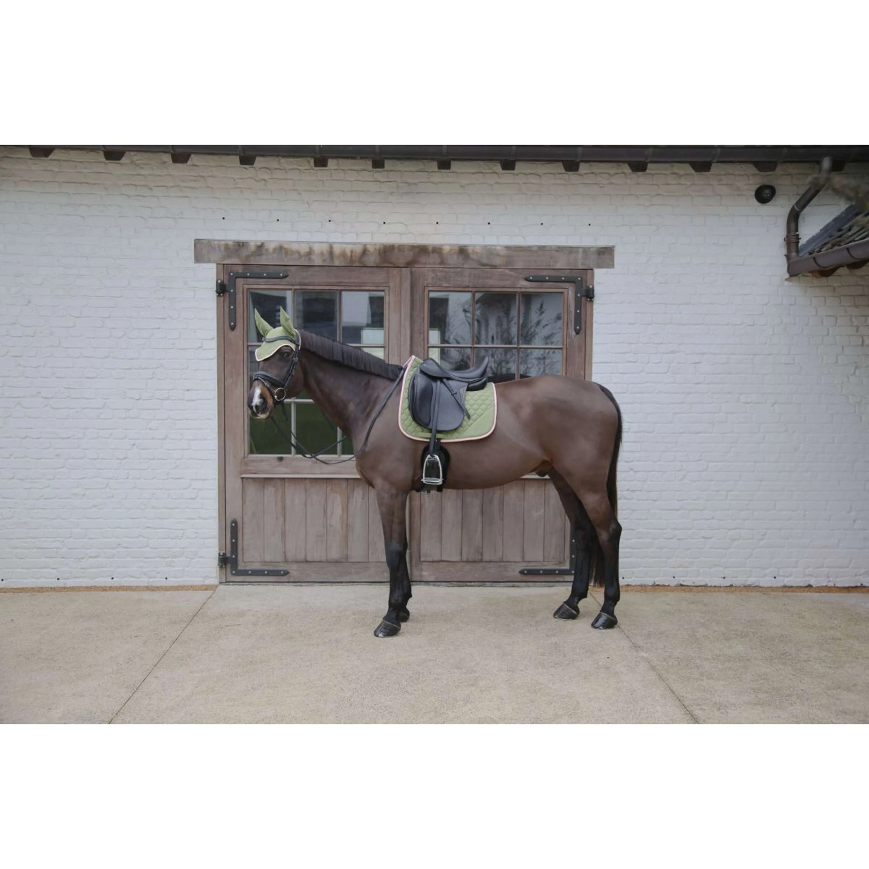 Kentucky Horsewear Schabracke Softshell Onion Quilt Dressur Khaki/Altrosa - Image 8