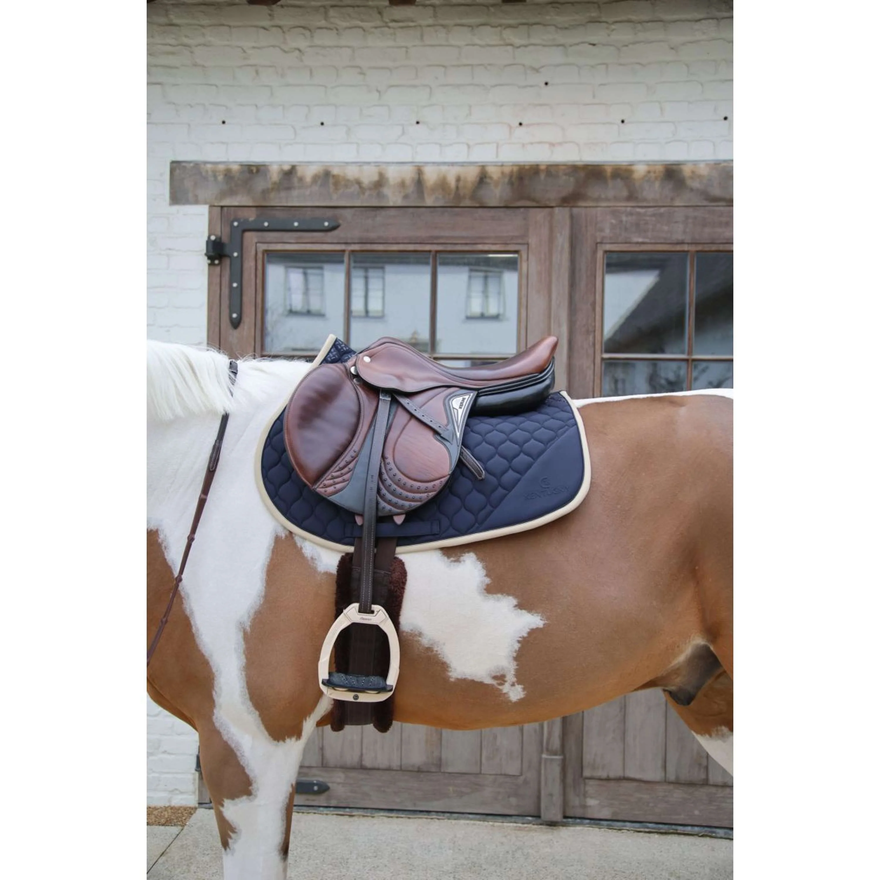 Kentucky Horsewear Schabracke Softshell Onion Quilt Springen Navy/Beige - Image 2