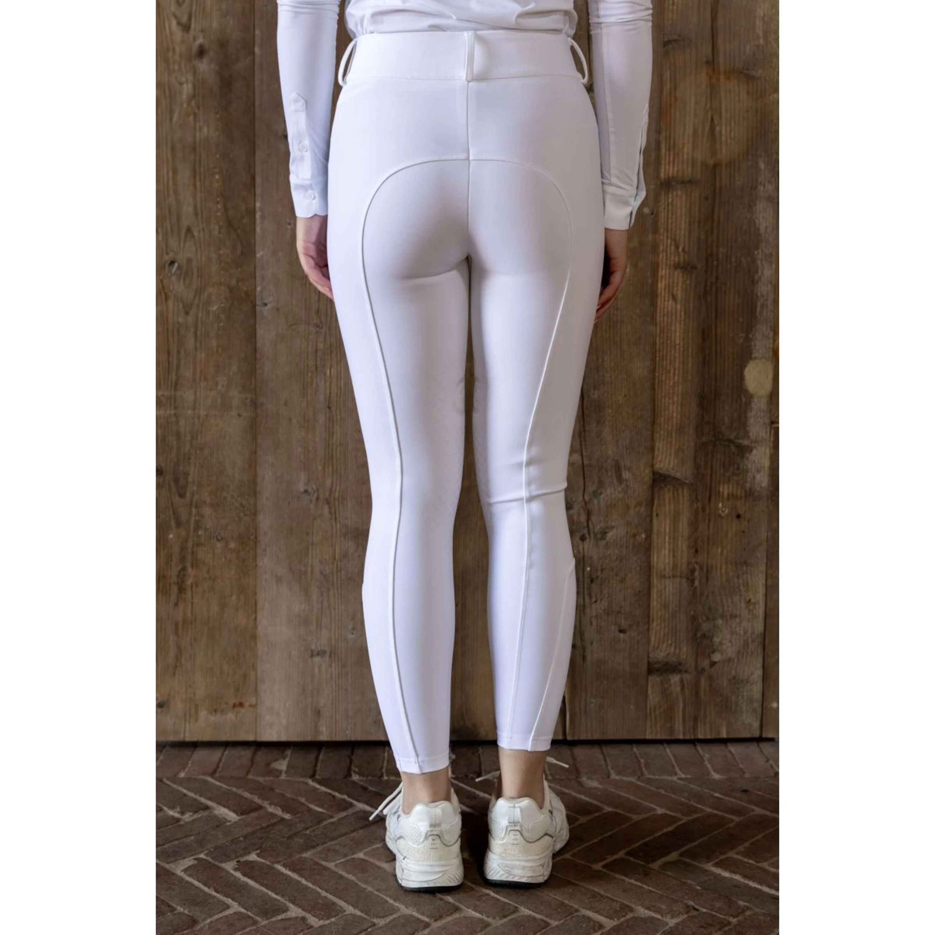 Kentucky Reithose Miami Knee Grip Damen Weiß - Image 3