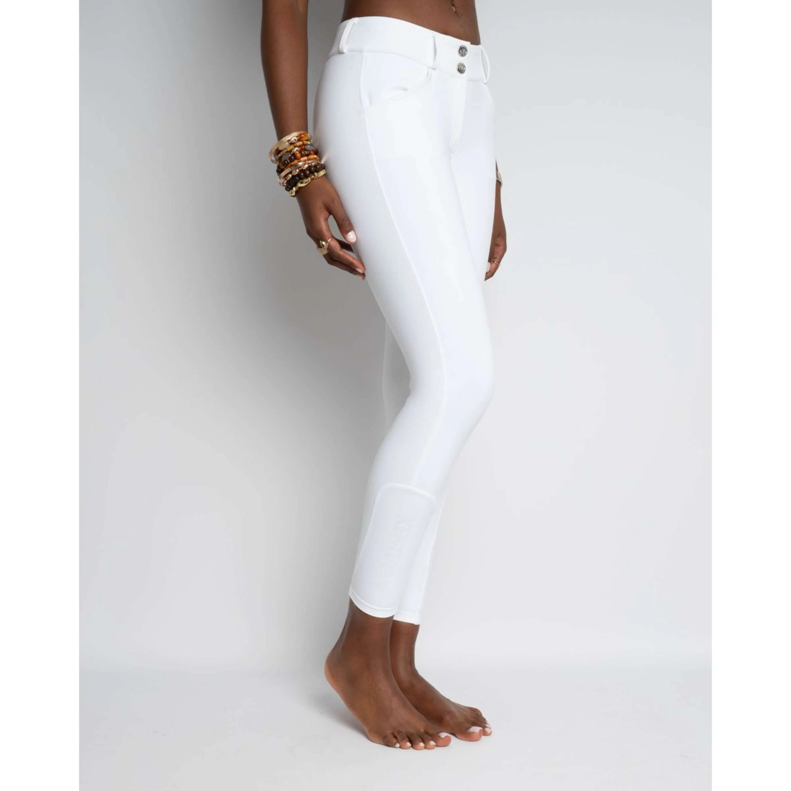 Kentucky Reithose Miami Knee Grip Damen Weiß - Image 6
