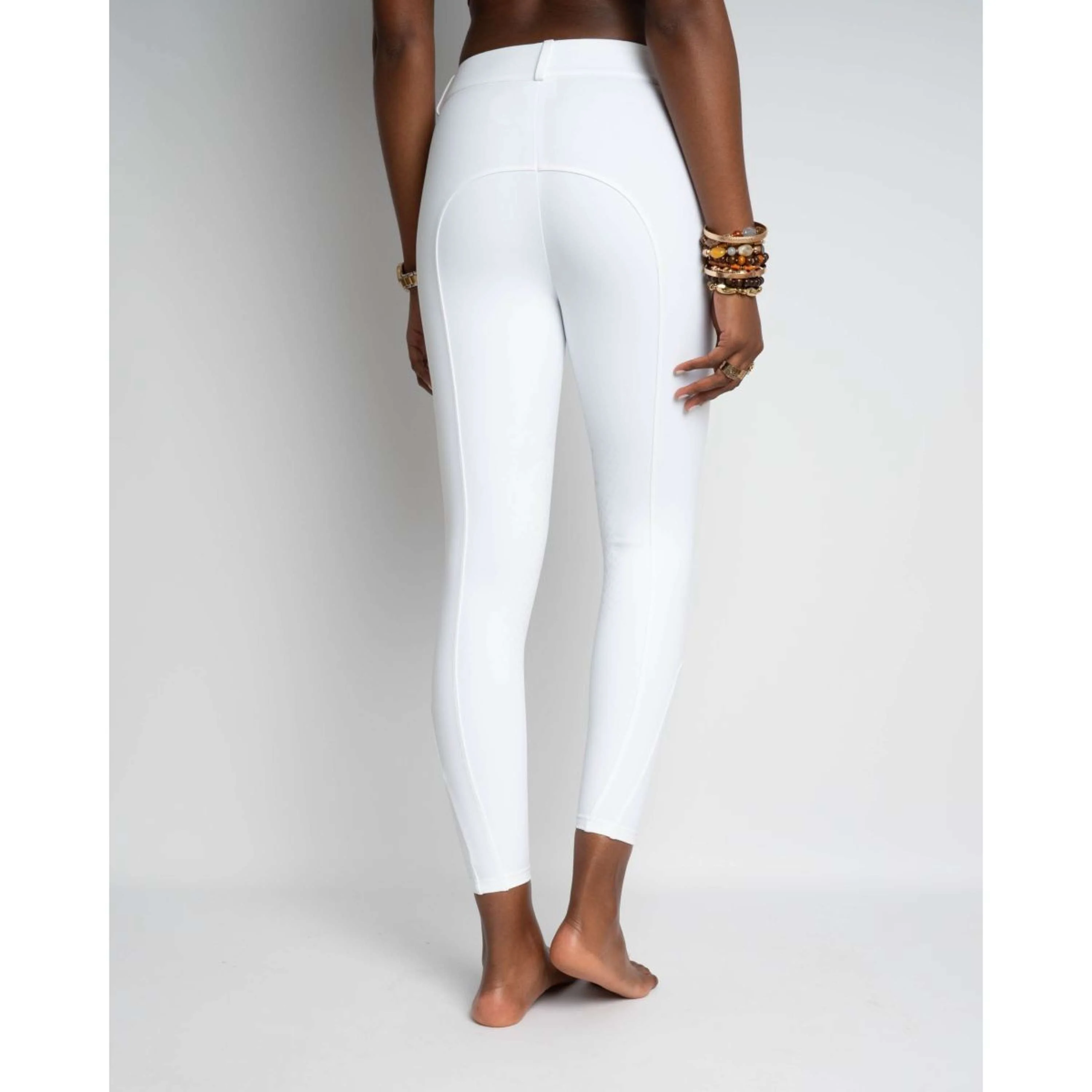 Kentucky Reithose Miami Knee Grip Damen Weiß - Image 8