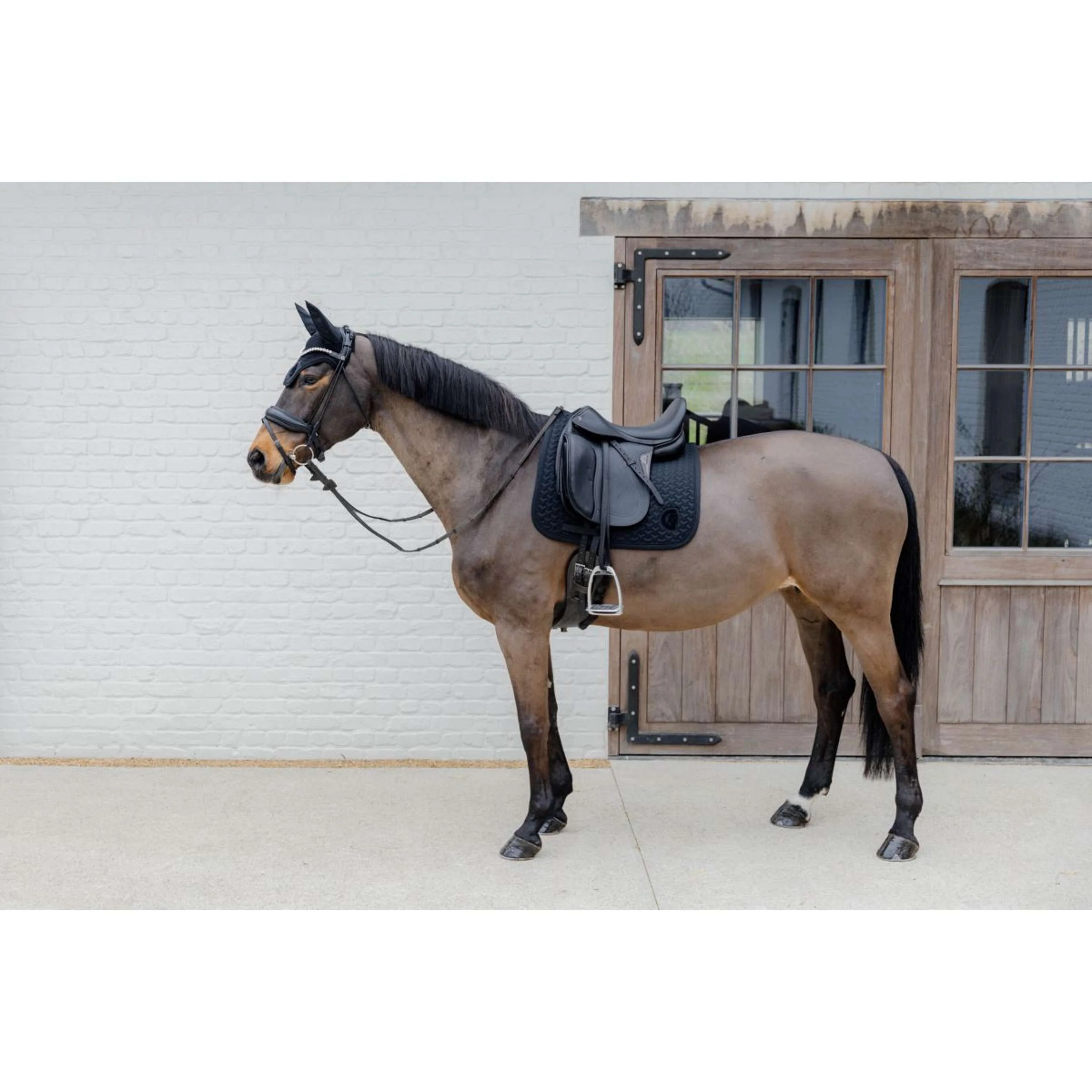 Kentucky Schabracke Plaited 3D Logo Dressur Schwarz - Image 3