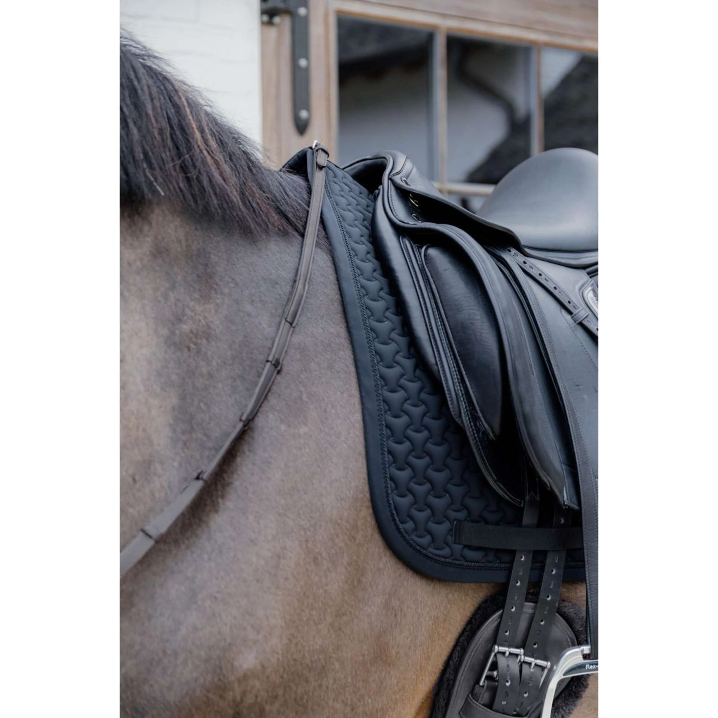 Kentucky Schabracke Plaited 3D Logo Dressur Schwarz - Image 5