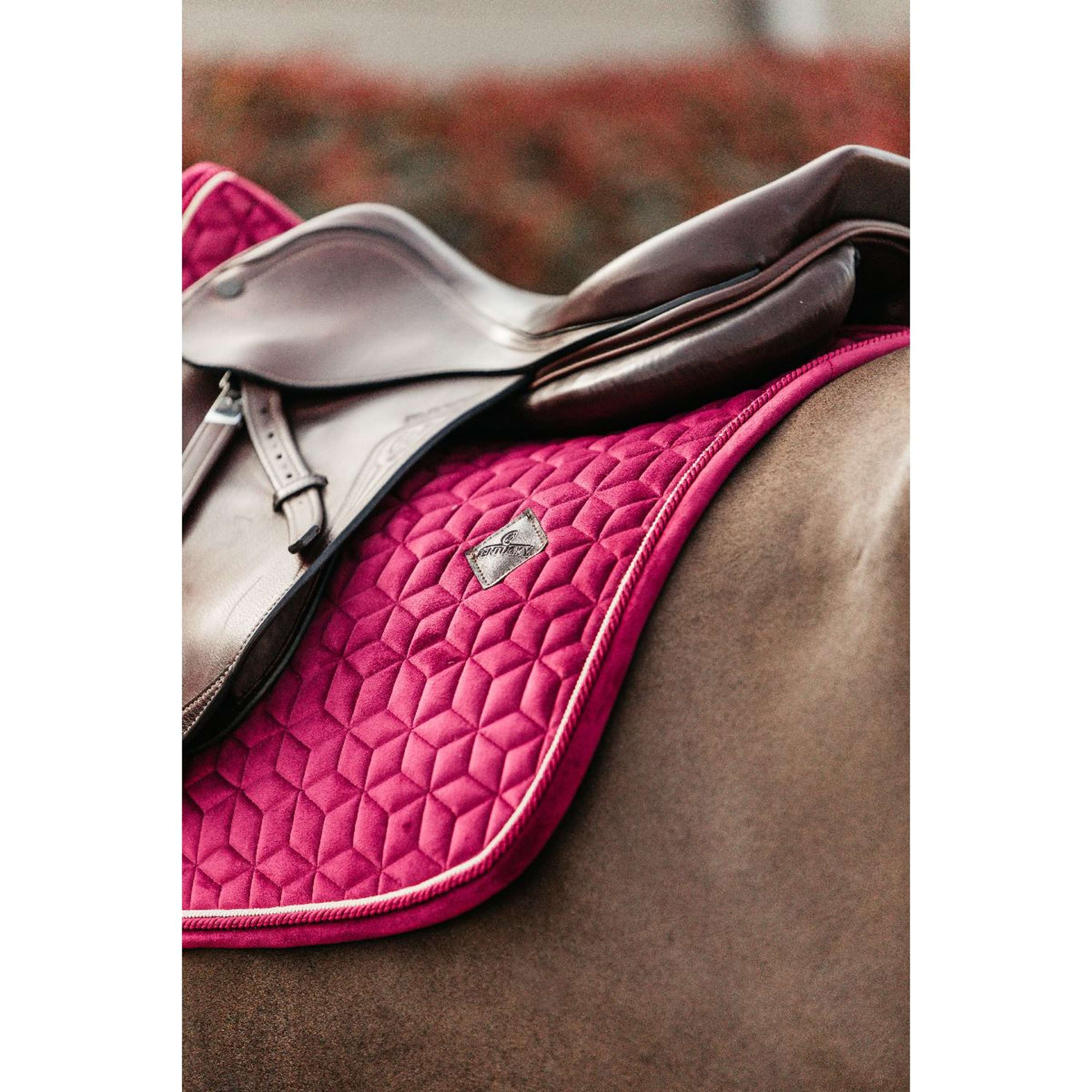 Kentucky Schabracke Velvet Springen Fuchsia - Image 2