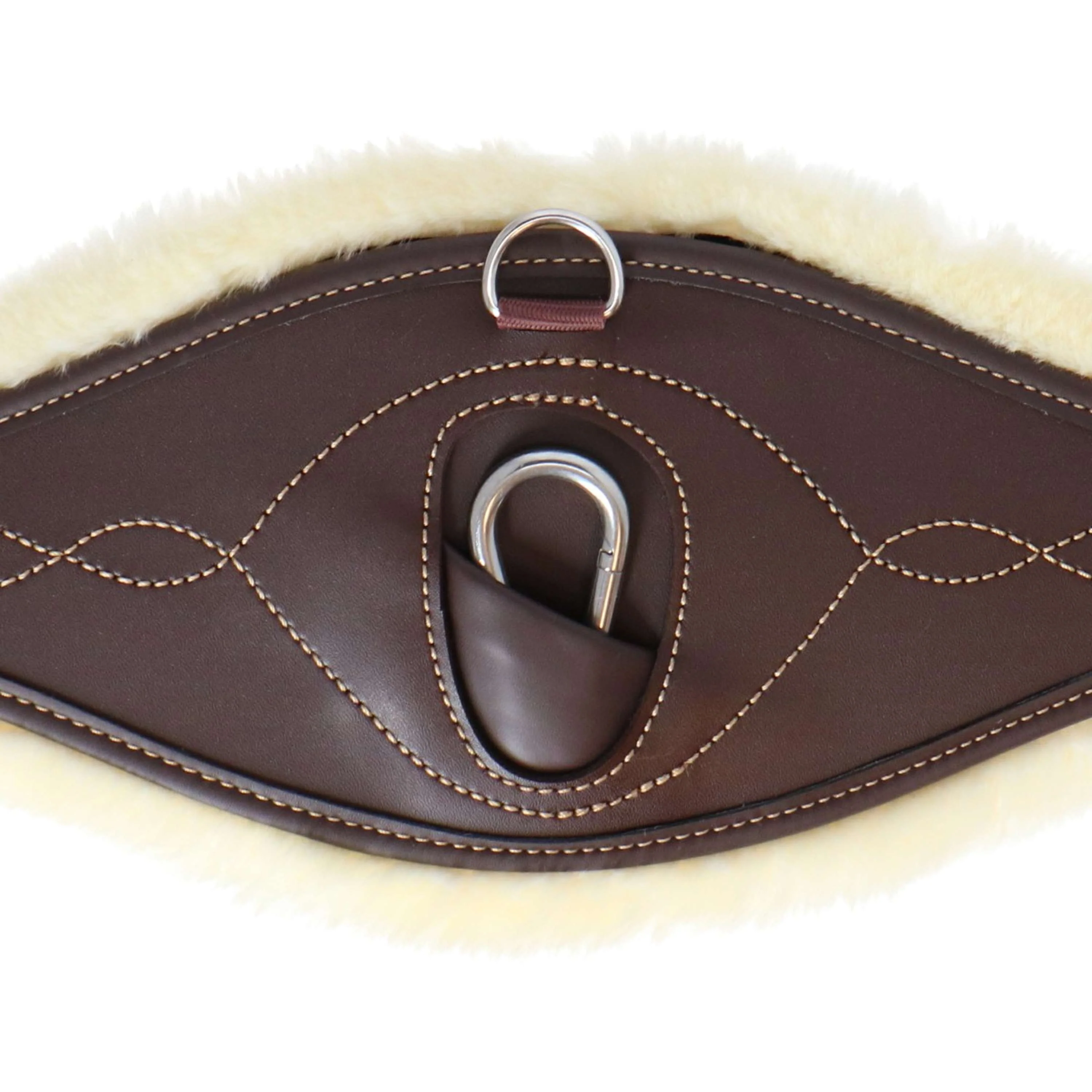Kentucky Spring Sattelgurt Sheepskin Anatomic Braun - Image 6
