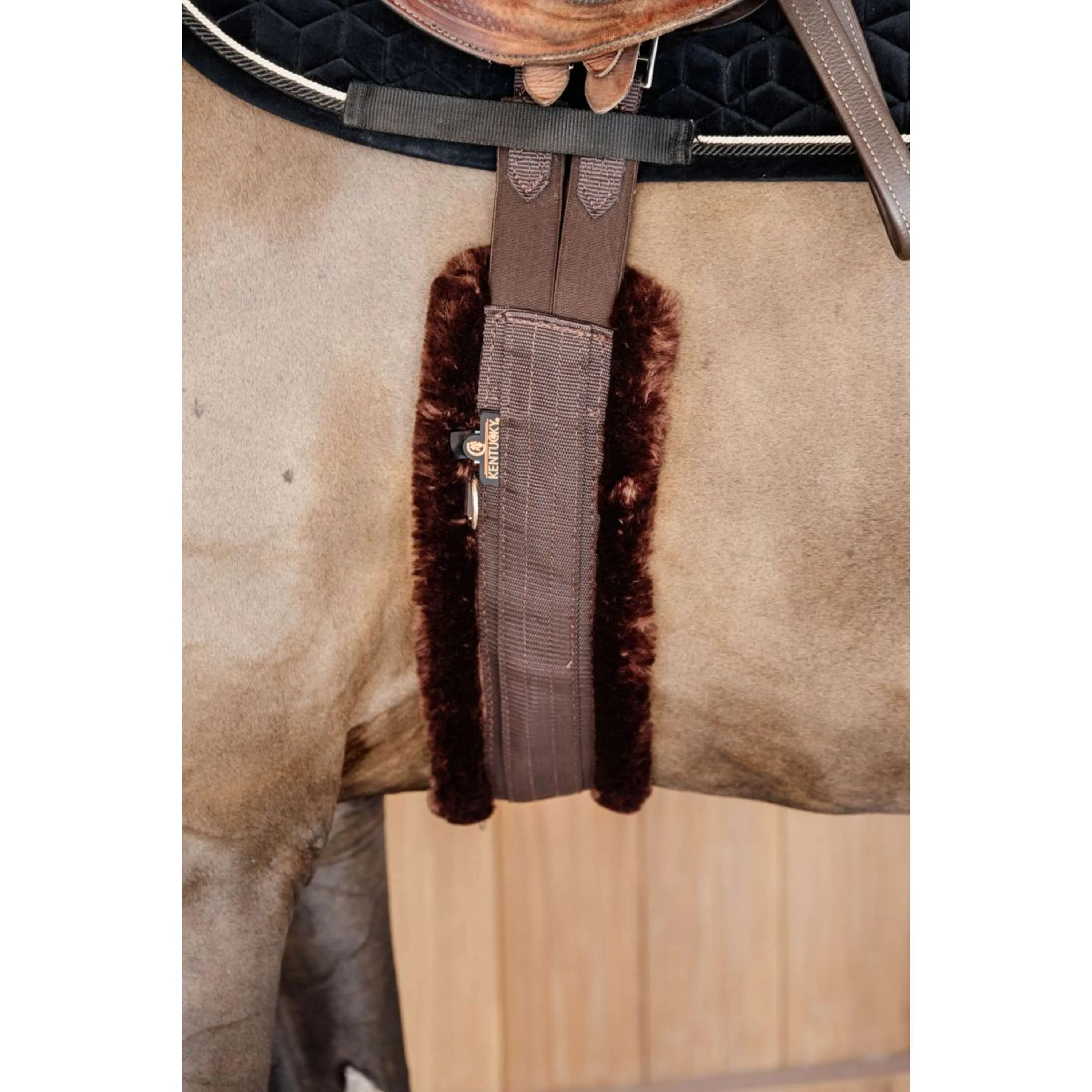 Kentucky Vielseitigkeitsgurt Sheepskin Braun - Image 5