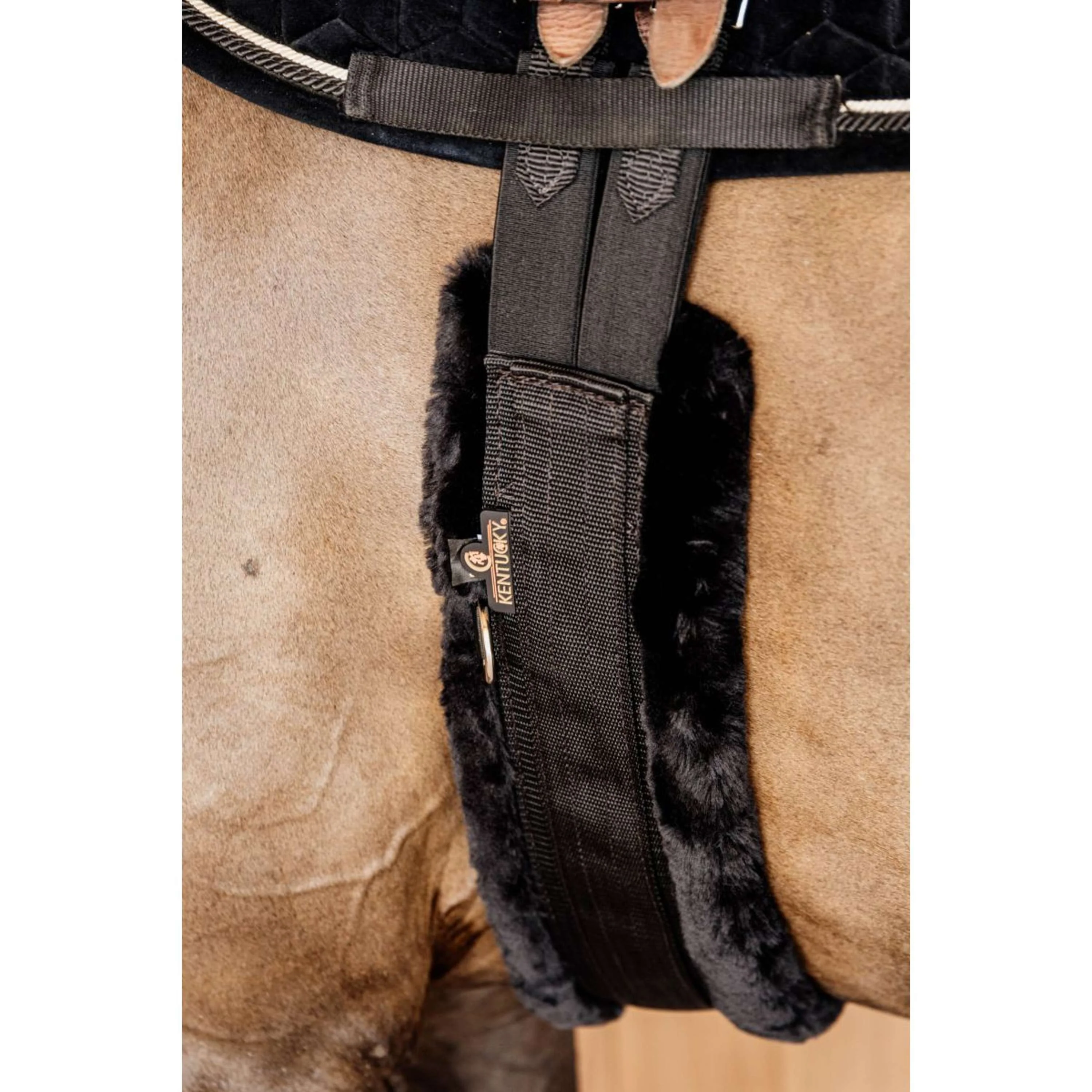 Kentucky Vielseitigkeitsgurt Sheepskin Schwarz - Image 5