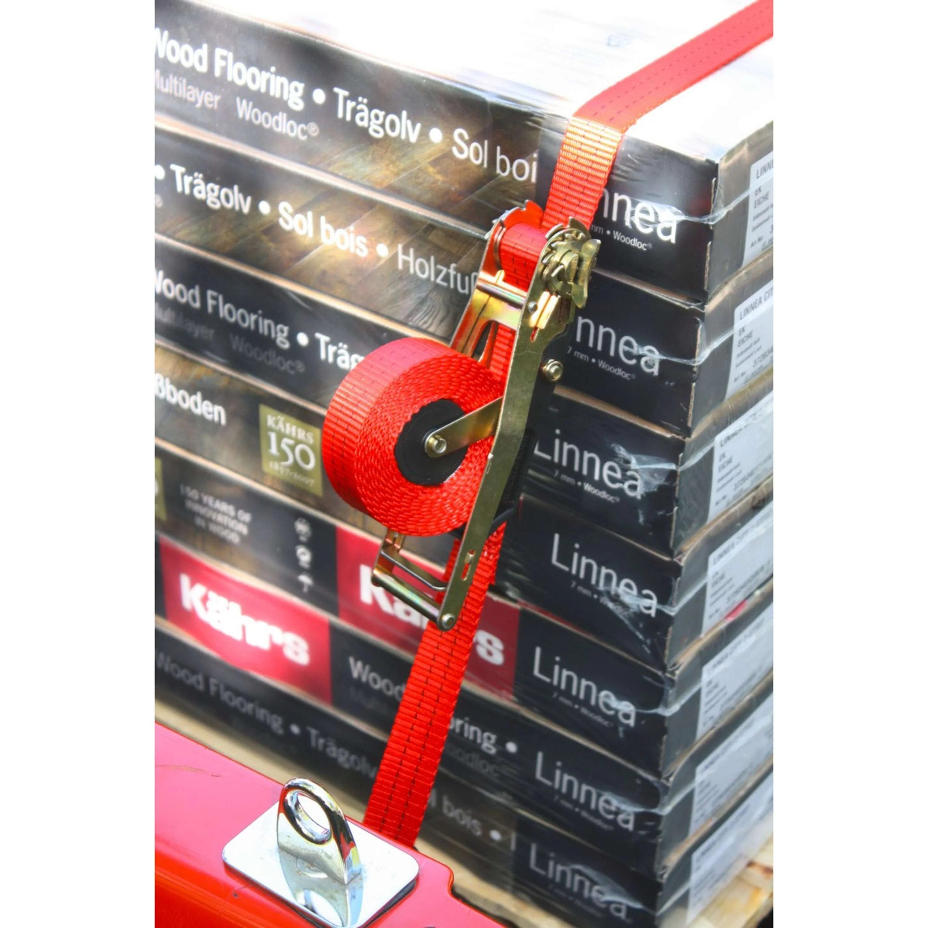 Kerbl Automatik Zurrgurt Quickloader mit Spitzhaken, D-Ring Orange - Image 4