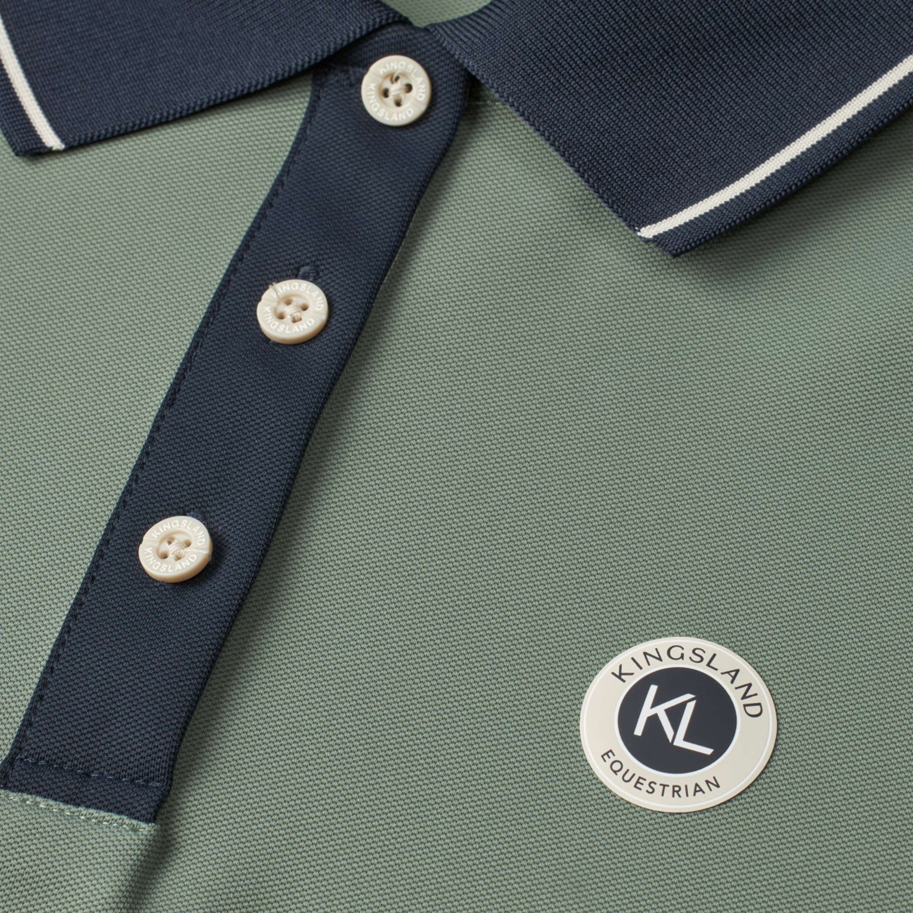 Kingsland Poloshirt KLLorenzo Herren Green Agave - Image 4