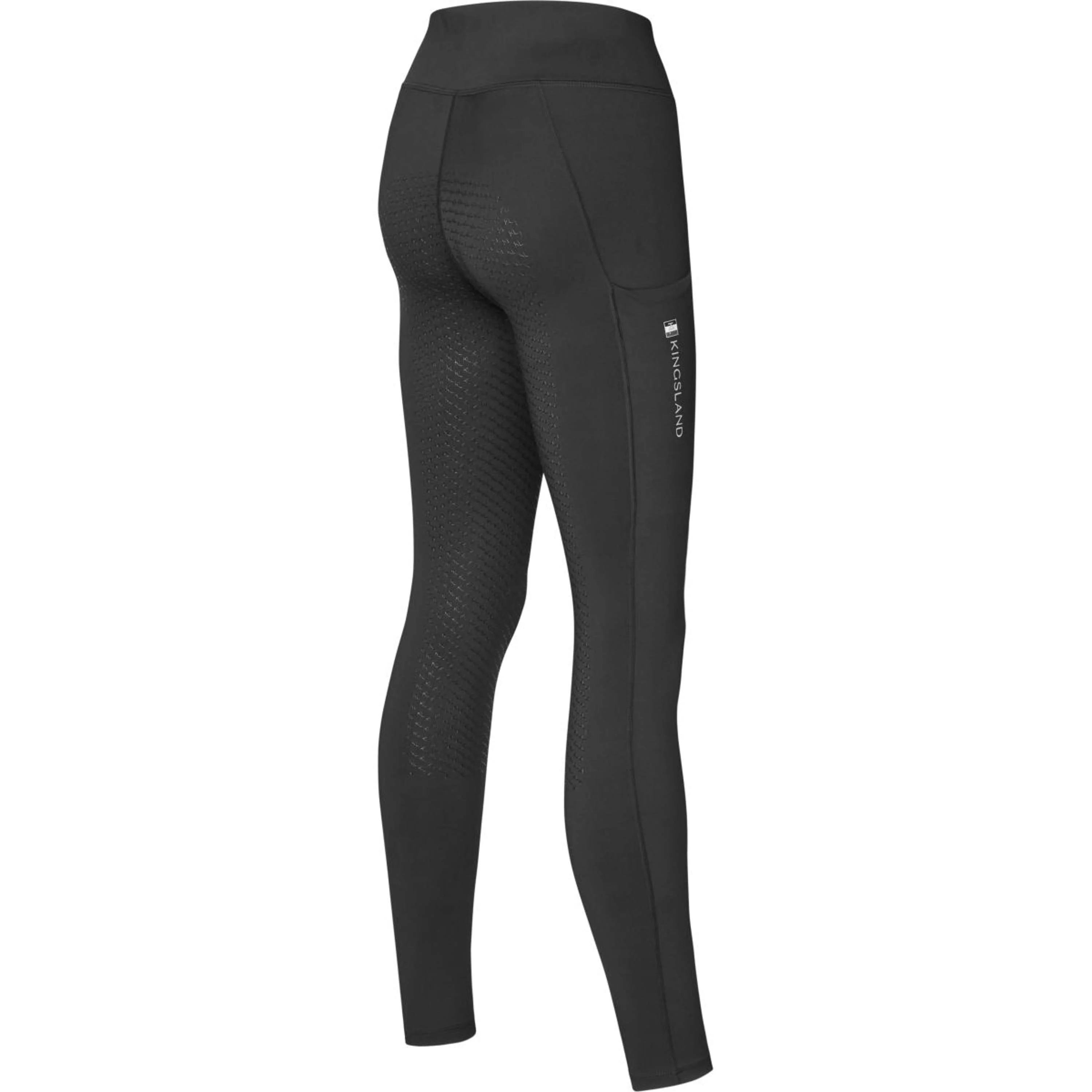 Kingsland Reitleggings Classic Full Grip Schwarz - Image 2