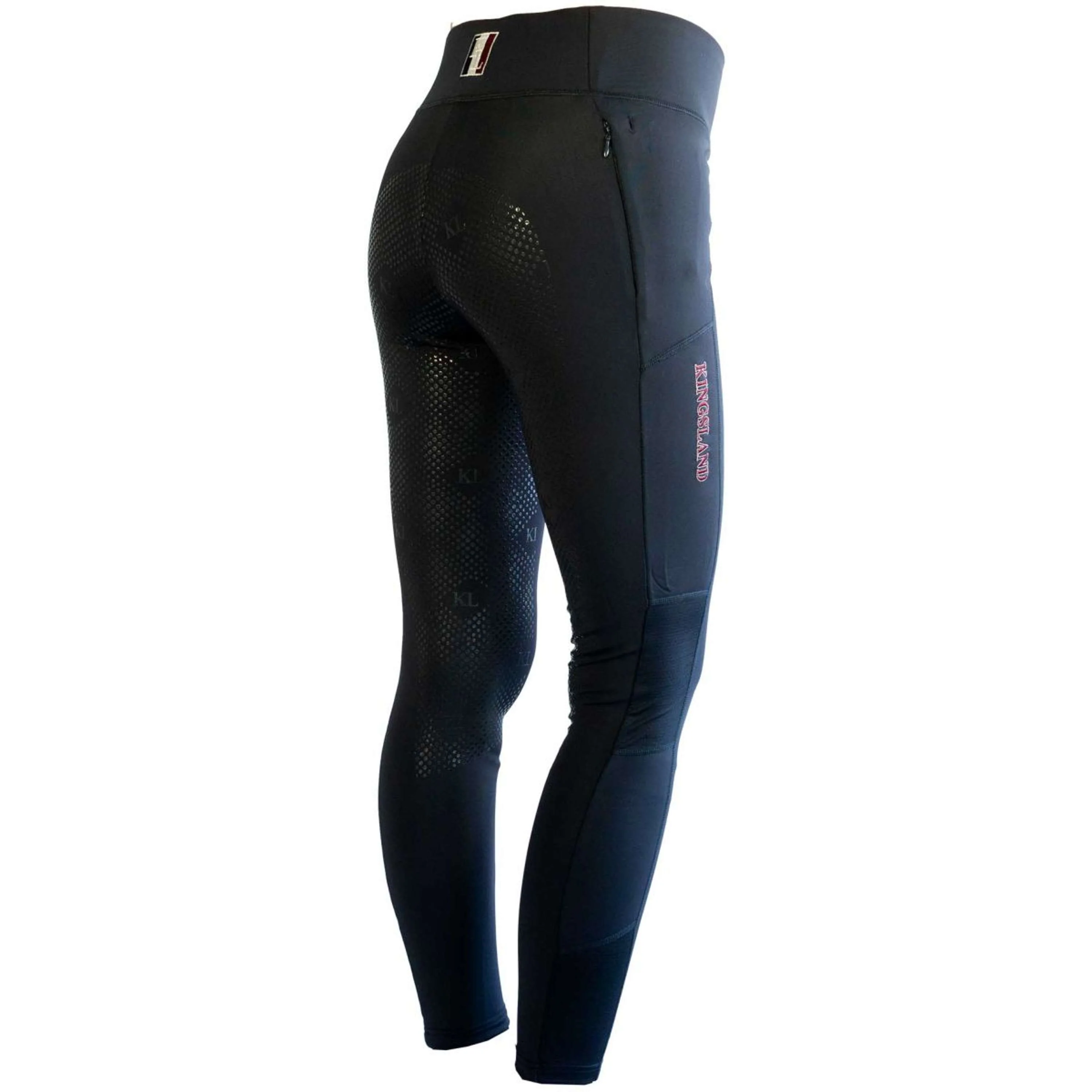 Kingsland Reitleggings Kemmie Full Grip F-Tec2 Navy - Image 2