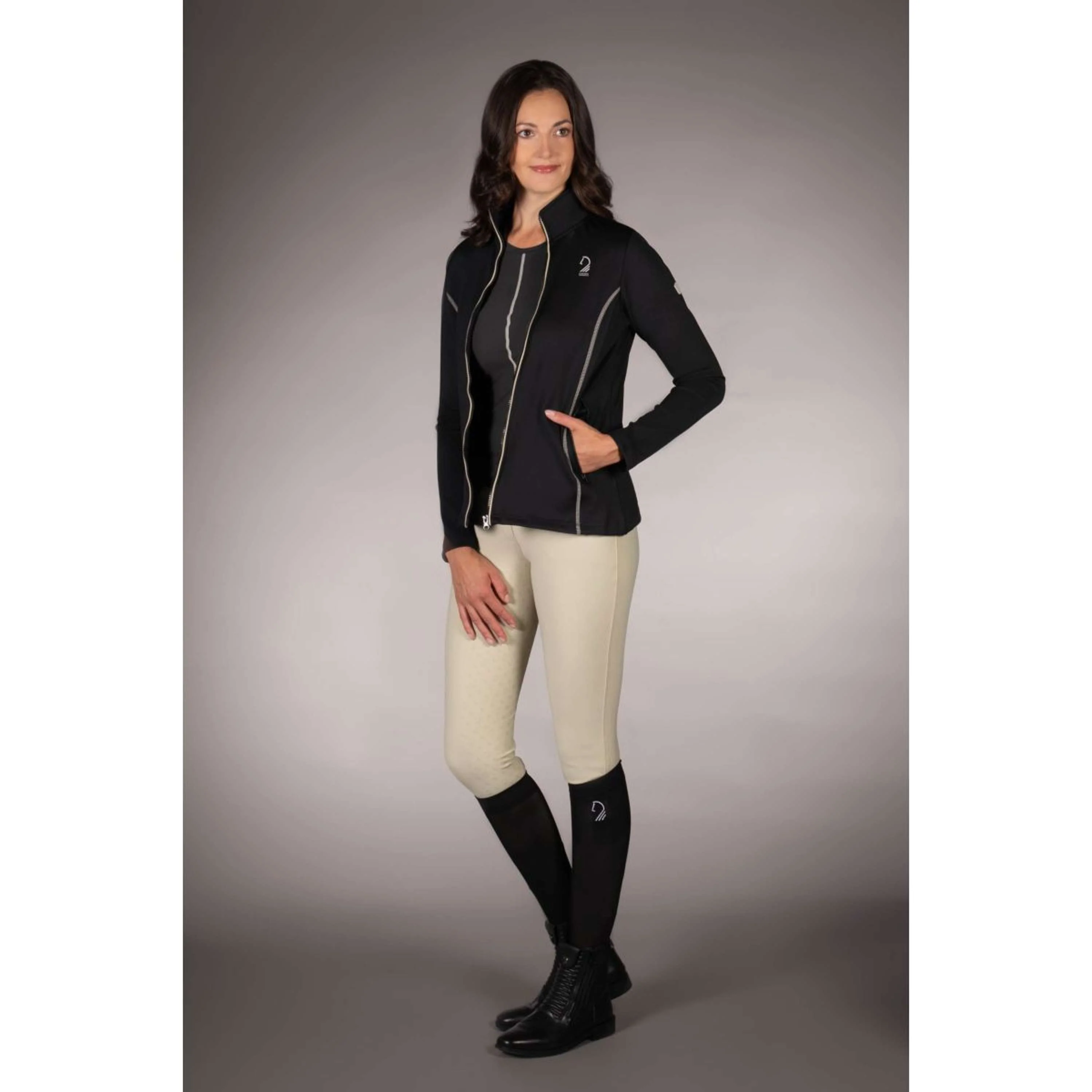 Lauria Garrelli Fleecejacke Limone Schwarz - Image 3