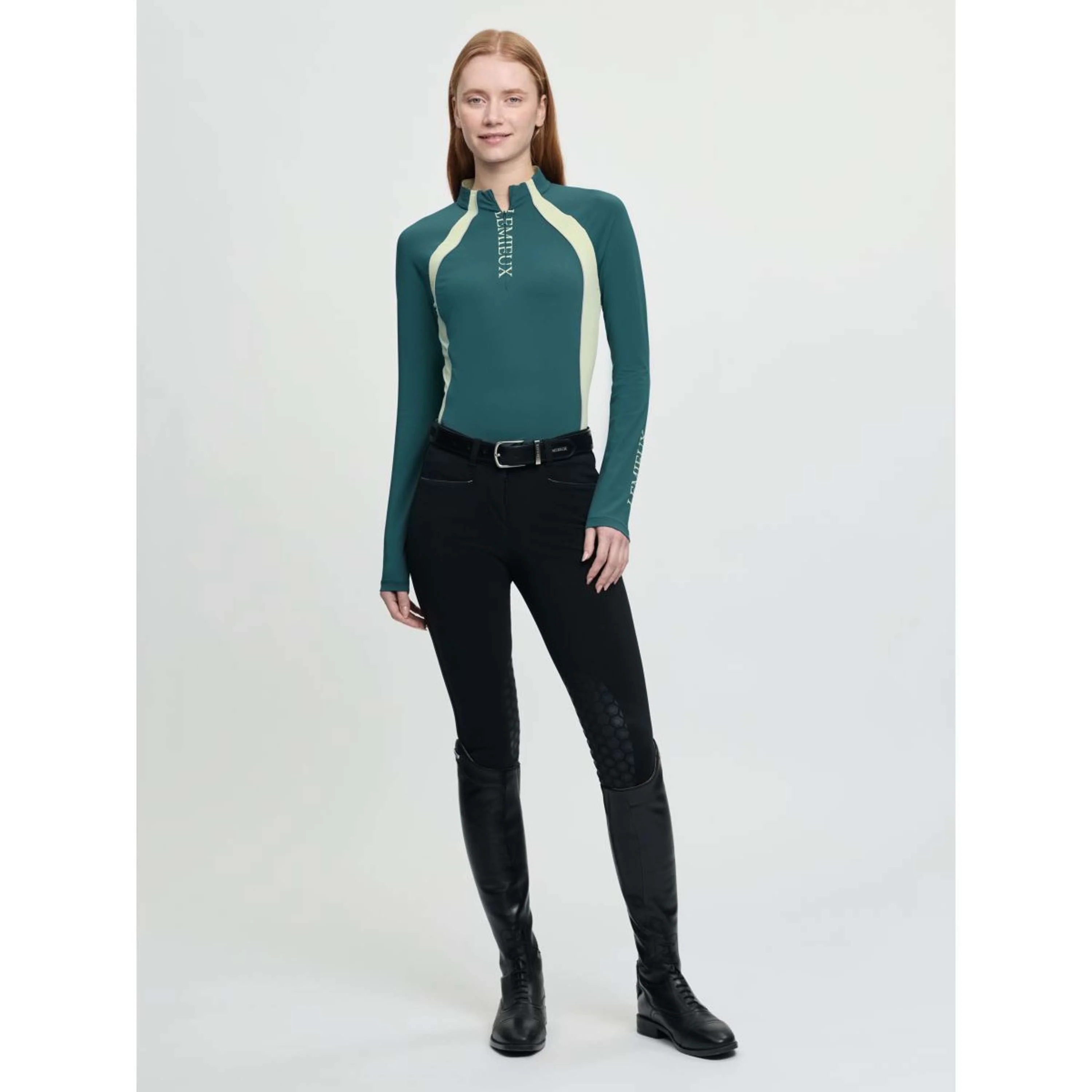 LeMieux Base Layer Philippa Mesh Lange Ärmel Jungle - Image 2