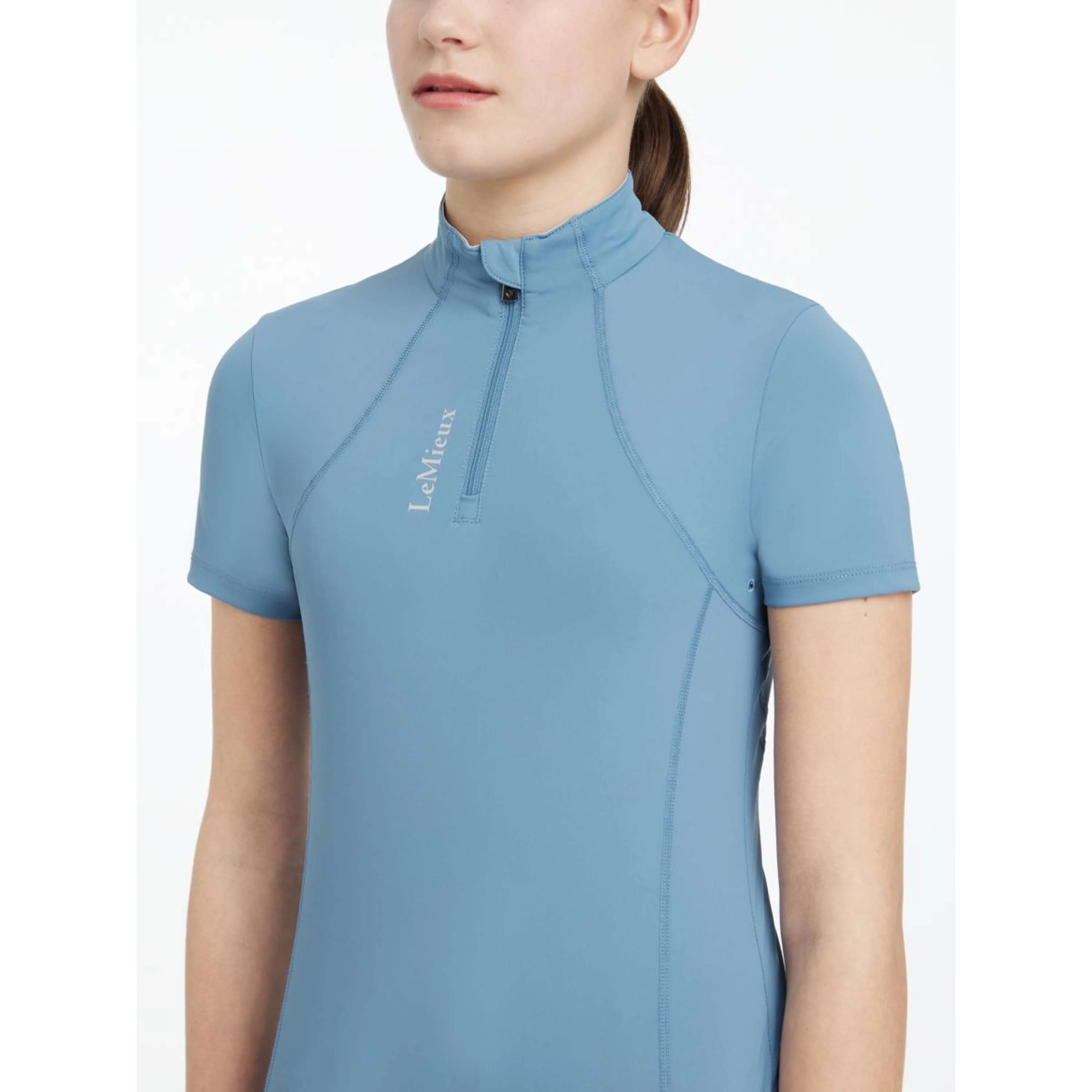 LeMieux Baselayer Young Rider Classique Kurze Ärmel Ice Blue - Image 2