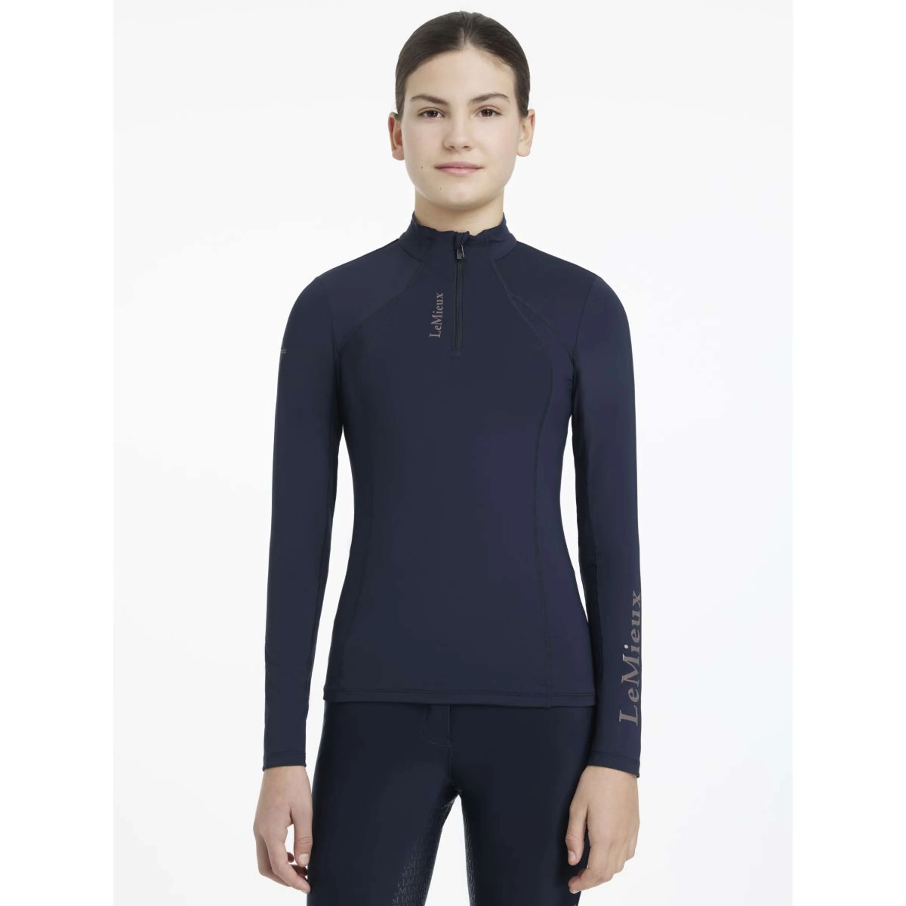 LeMieux Baselayer Young Rider Classique Navy - Image 5