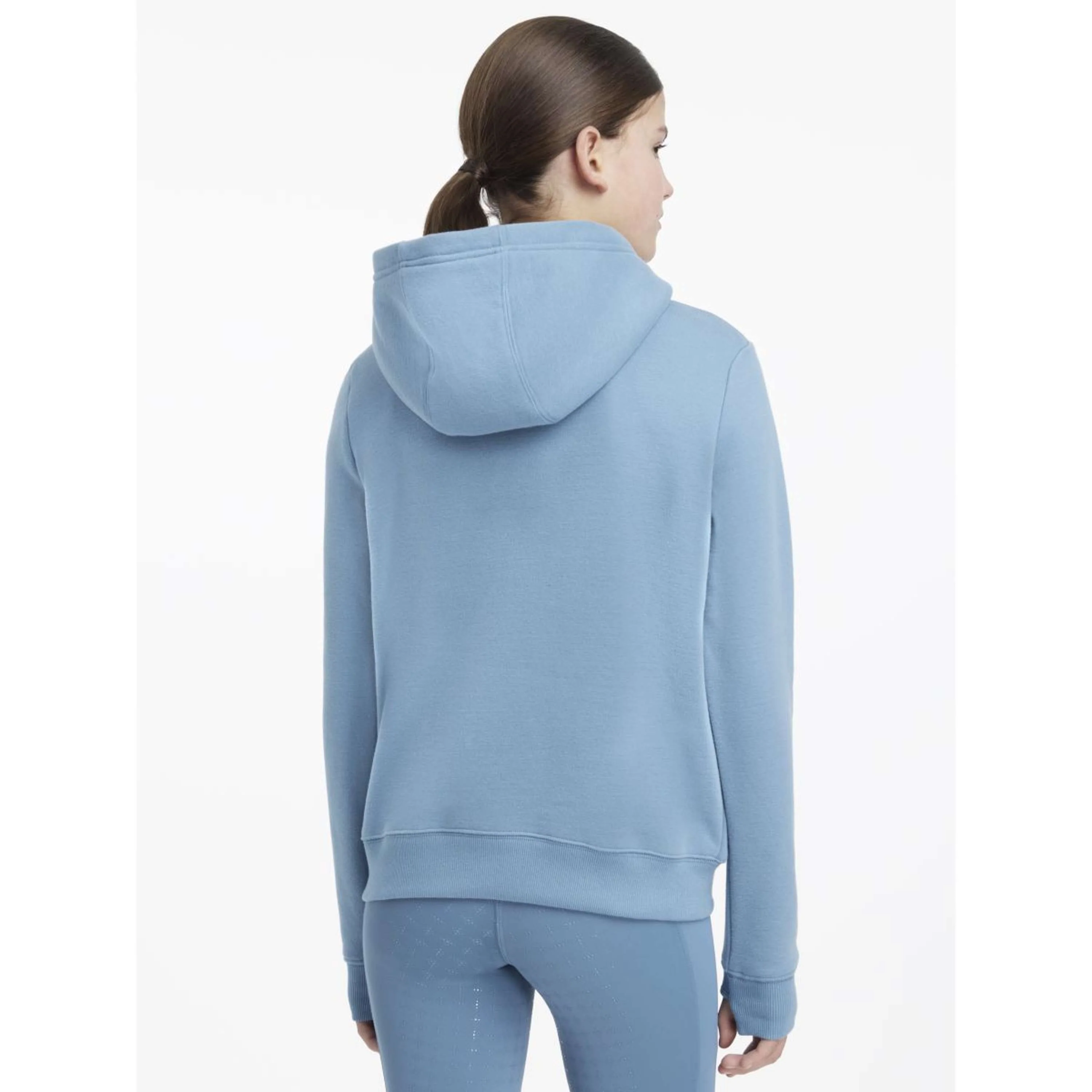 LeMieux Hoodie Young Rider Classique Ice Blue - Image 3