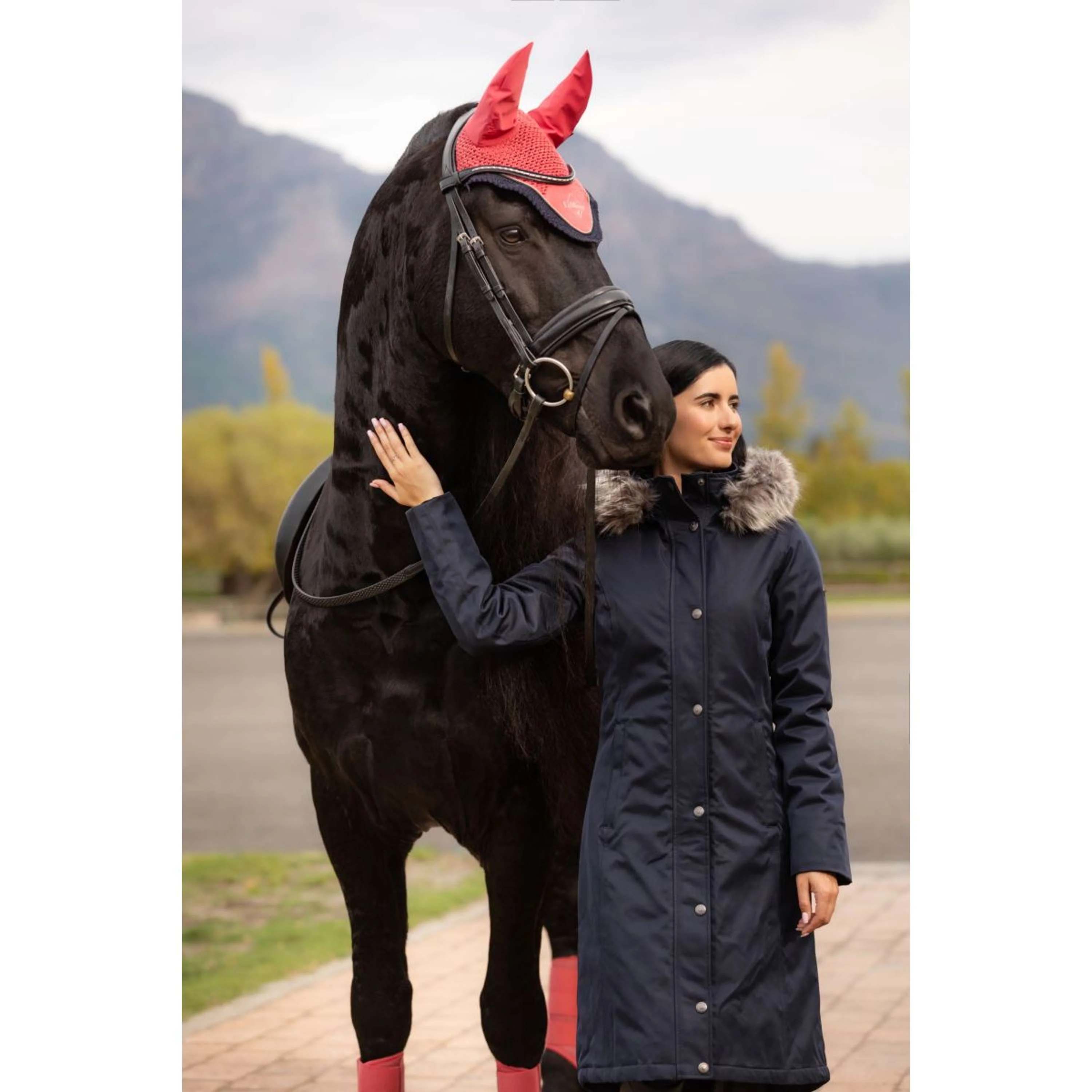 LeMieux Jacke Anya Waterproof Lang Navy - Image 6