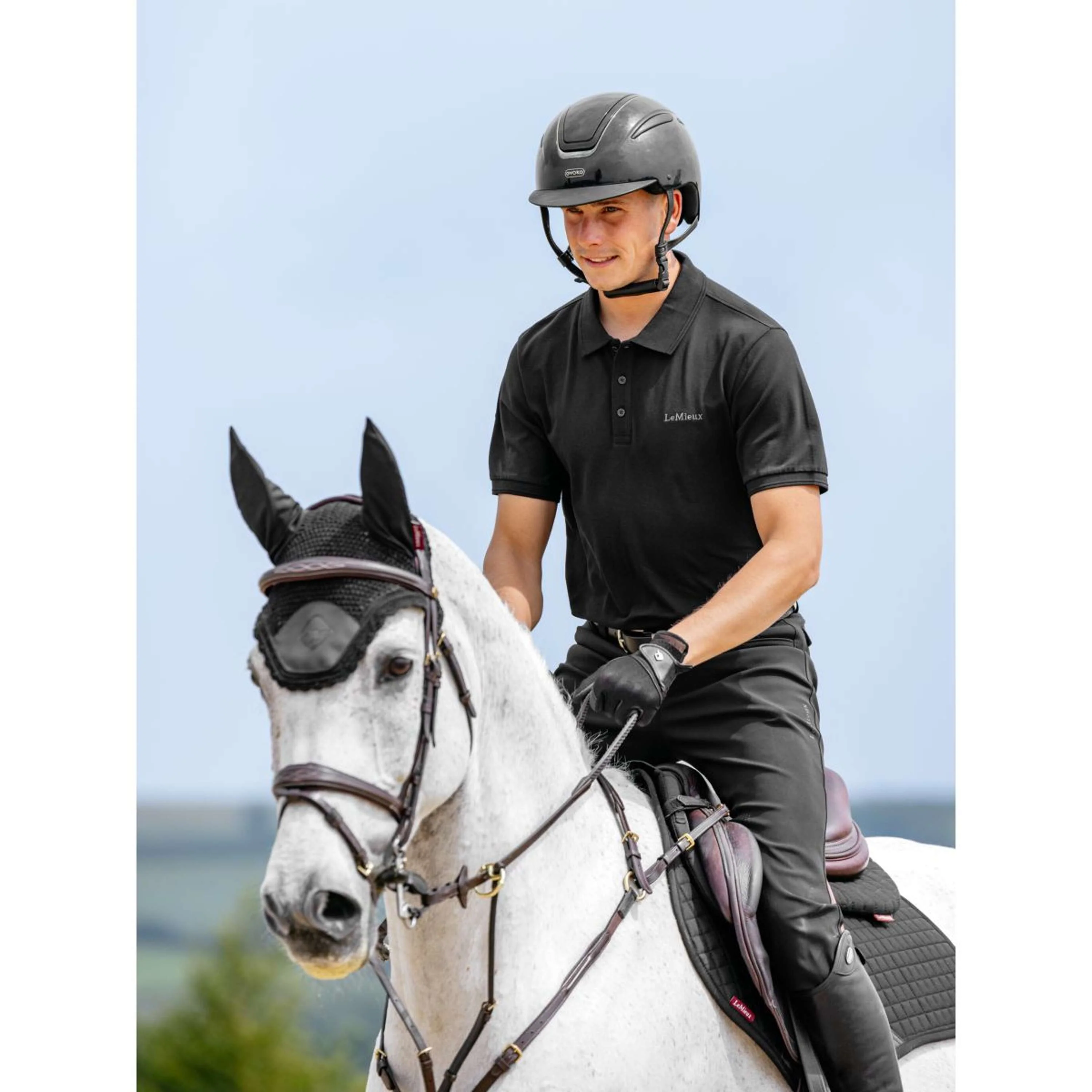 LeMieux Polo Classique Herren Schwarz - Image 6