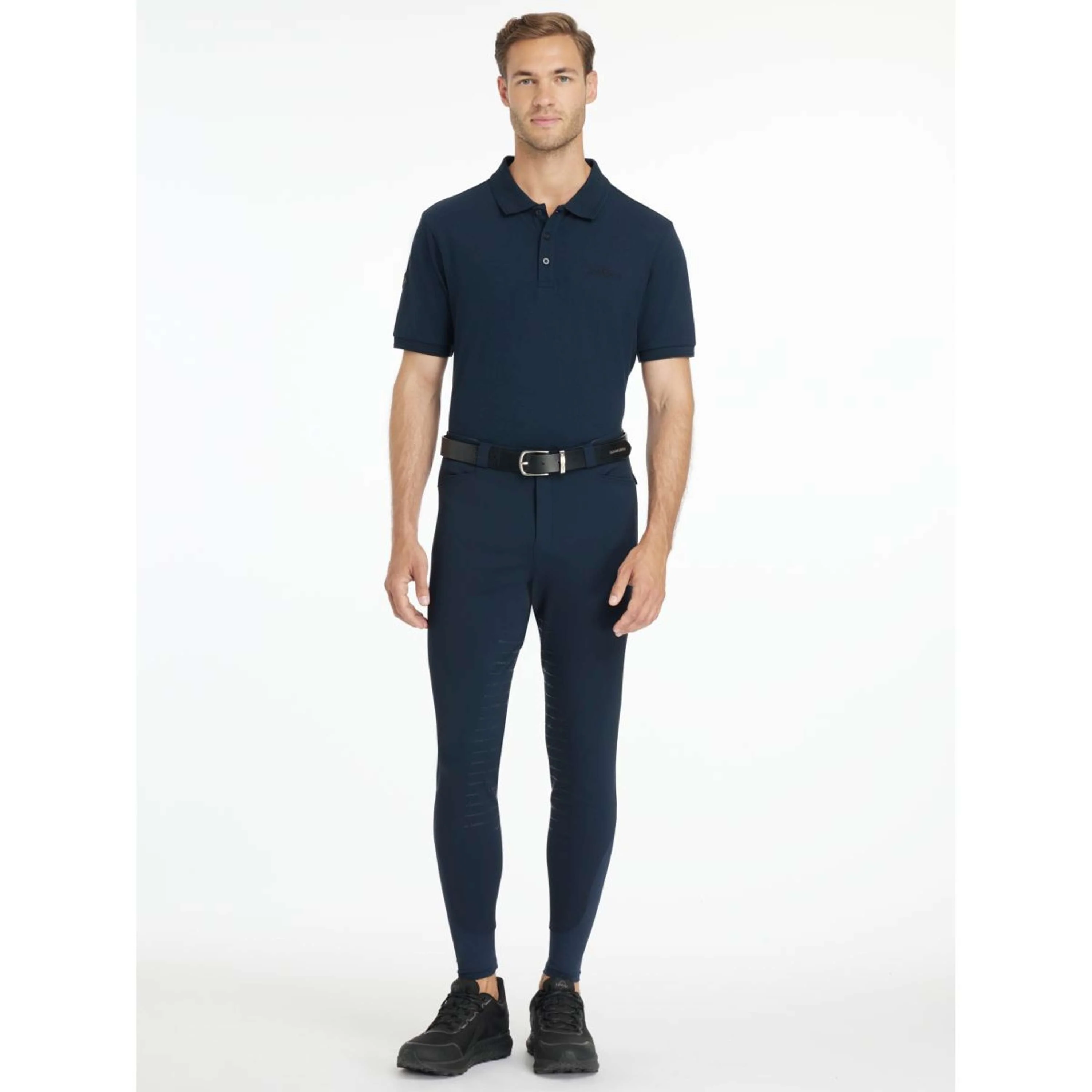 LeMieux Reithose Sports Full Grip Herren Navy - Image 5