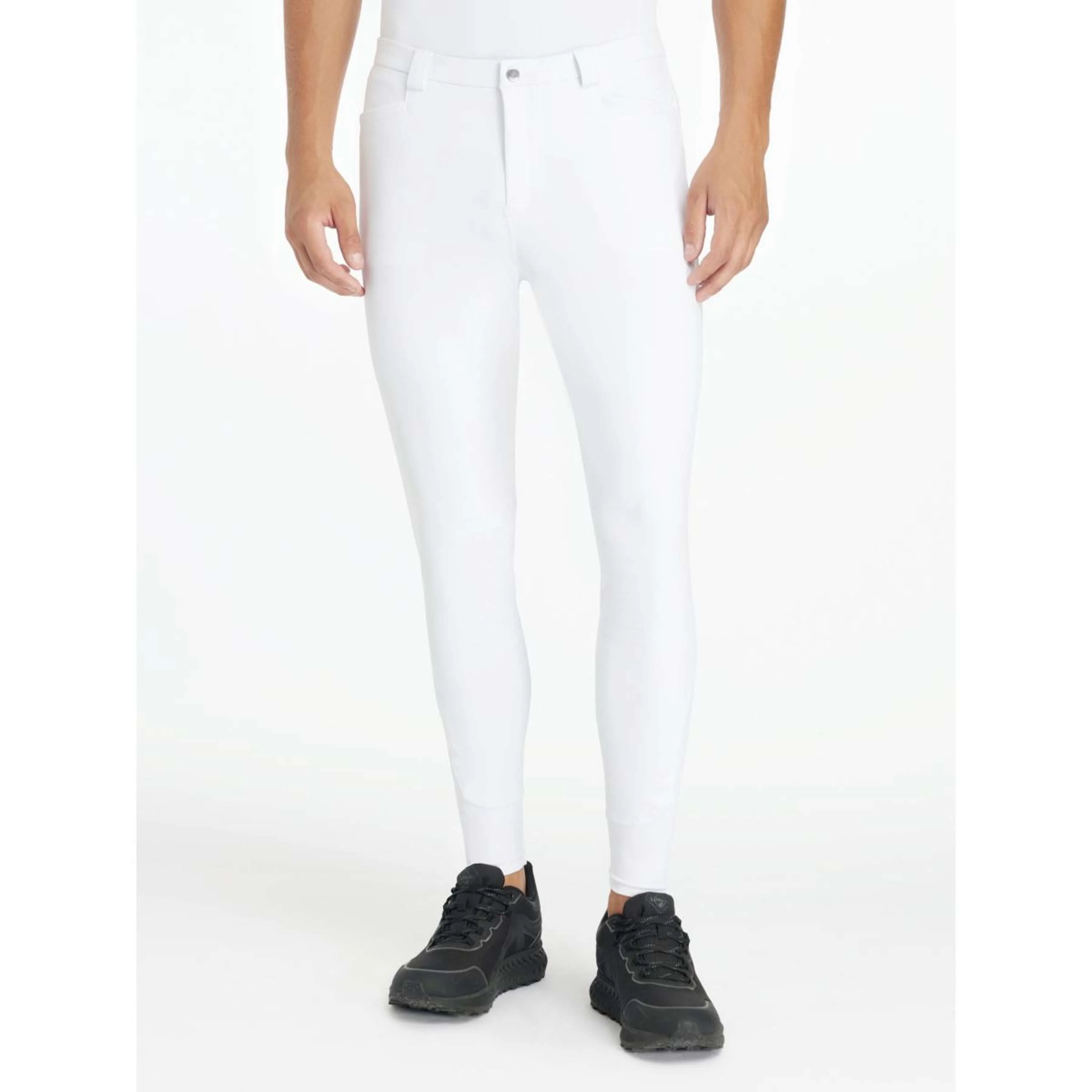 LeMieux Reithose Sports Full Grip Herren Weiß - Image 4