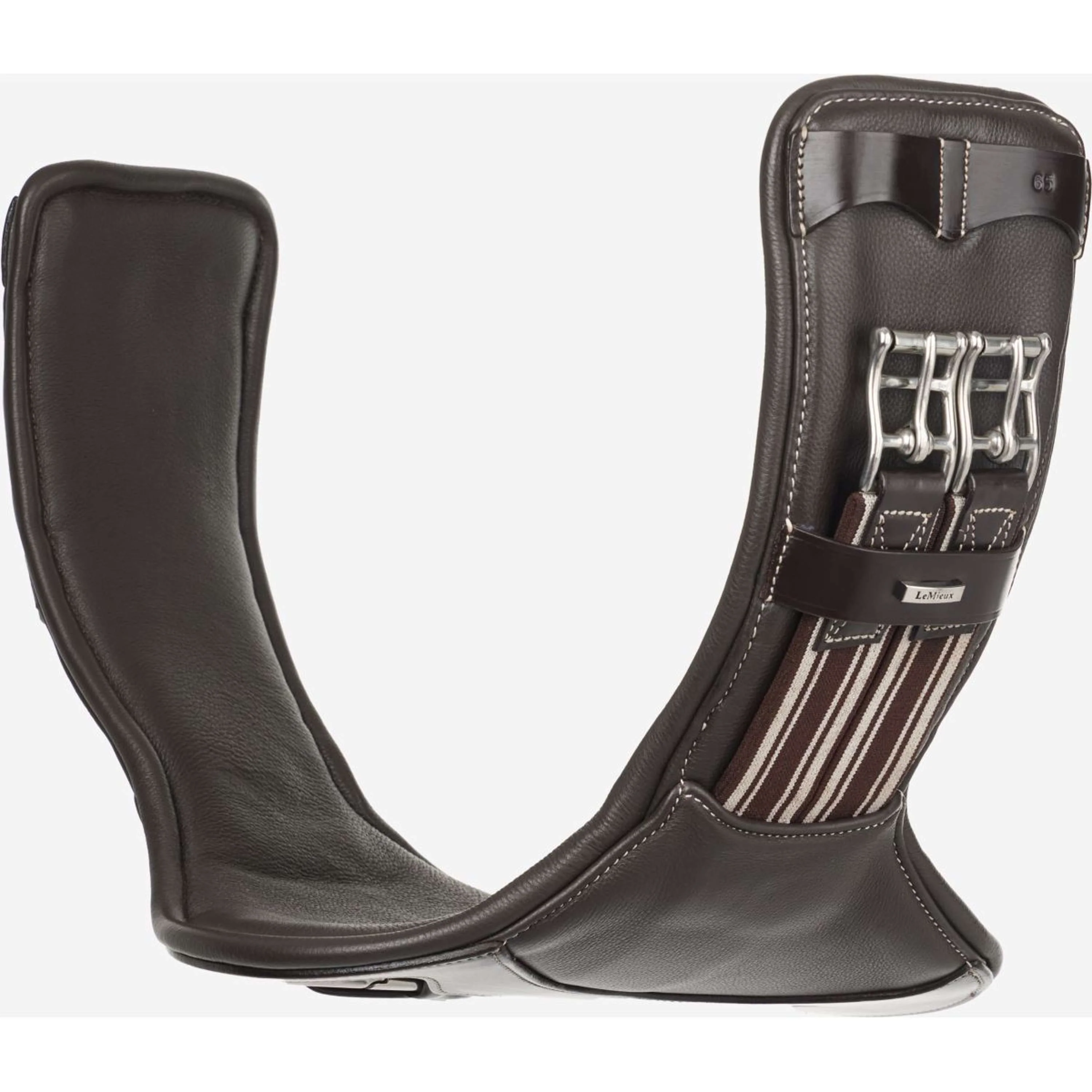 LeMieux Sattelgurt Arika Contoured Kurz Braun - Image 5