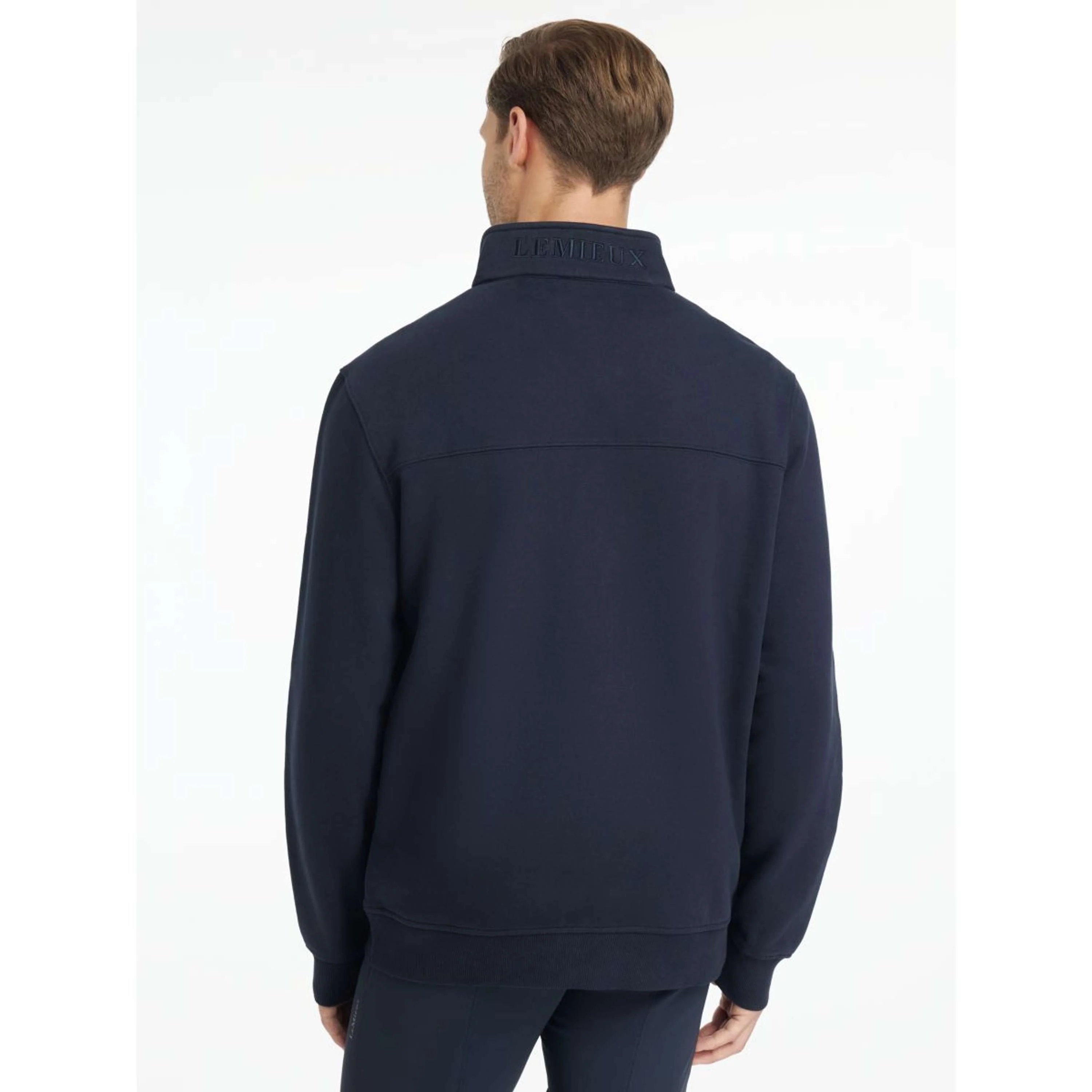 LeMieux Sweater Quarter Neck Herren Navy - Image 4