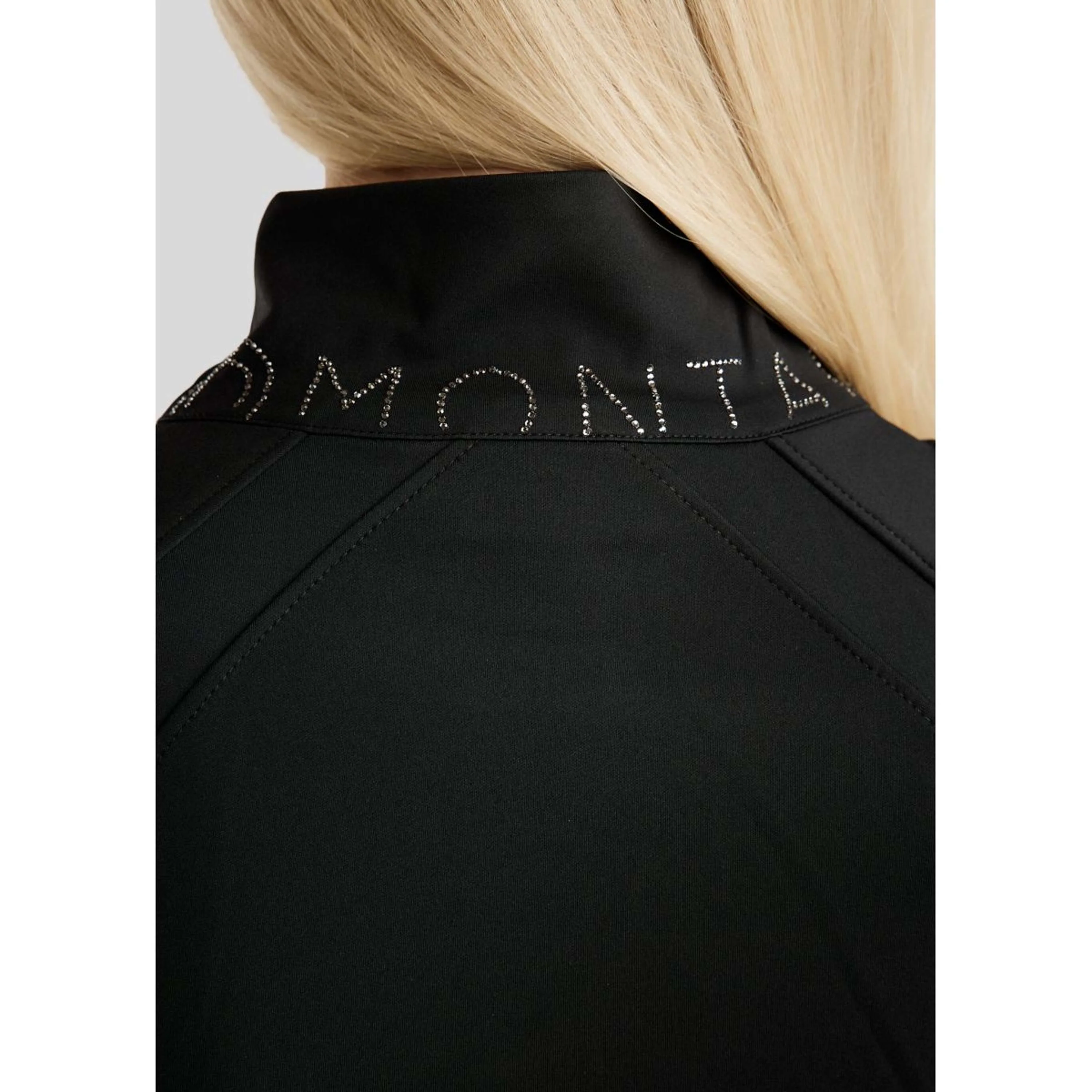 Montar Jack MoPearl Pintuck Gun Metal Crystals Schwarz - Image 6