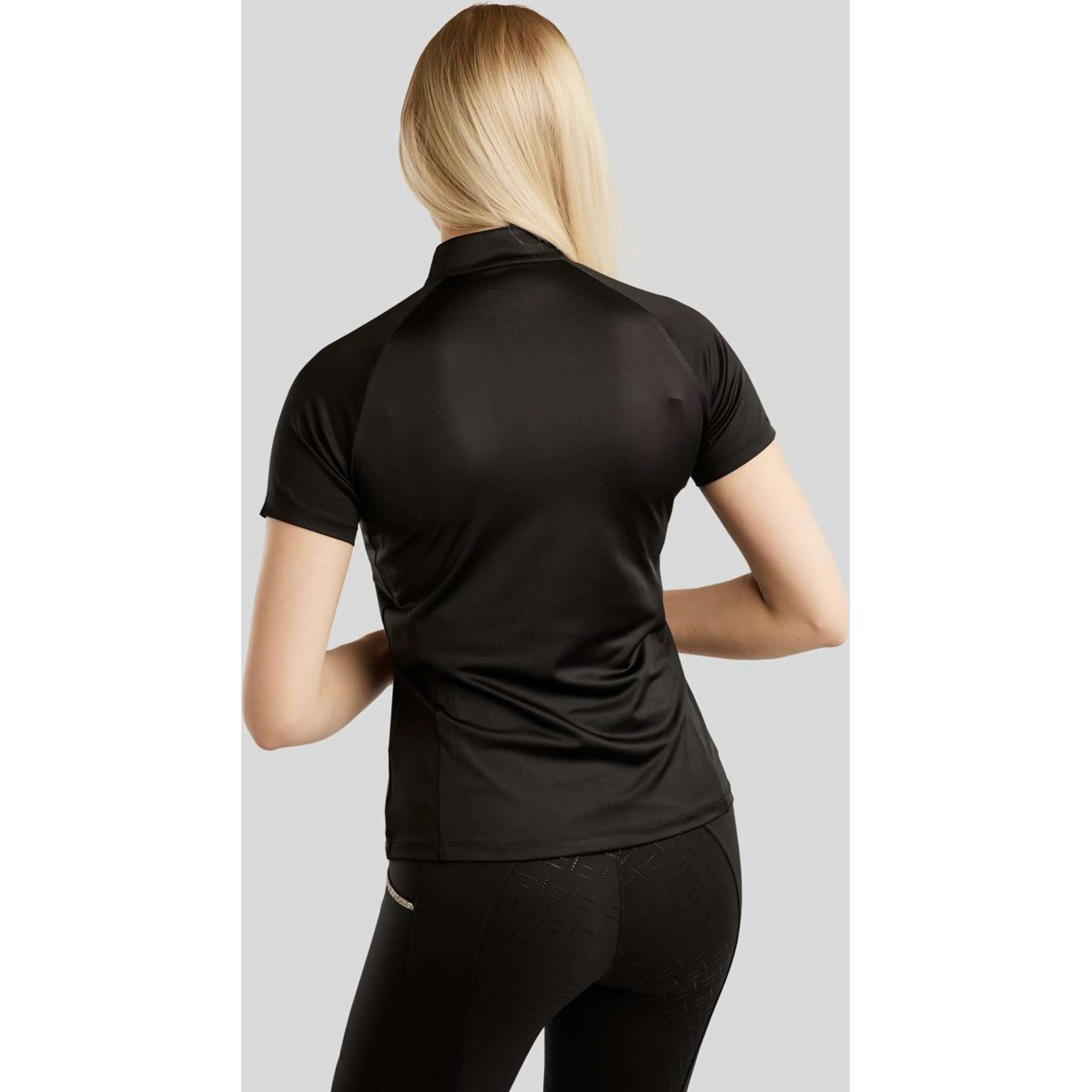 Montar Poloshirt MoLila Champagne Crystals Schwarz - Image 2