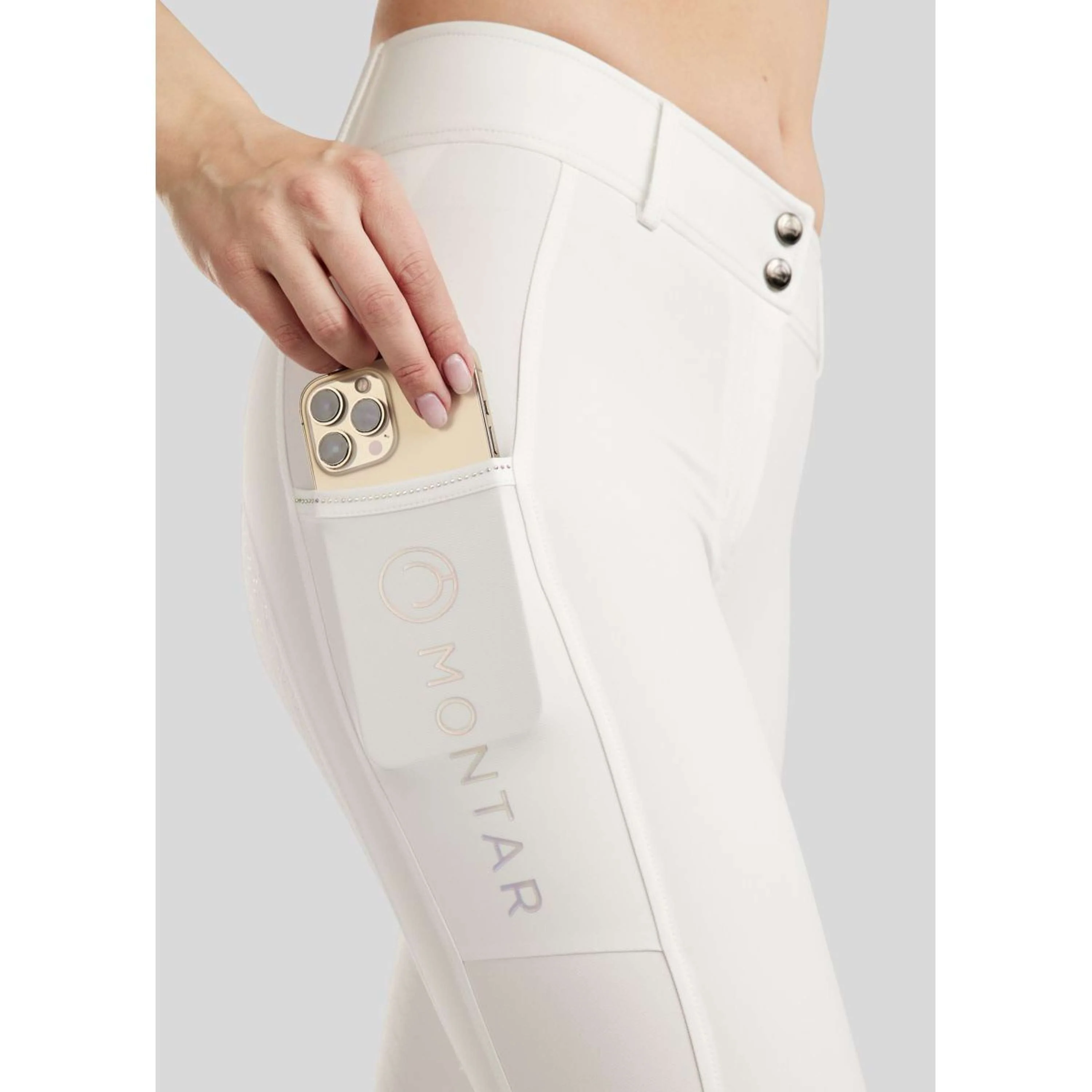 Montar Reithose MoCha Full Grip Weiß - Image 2