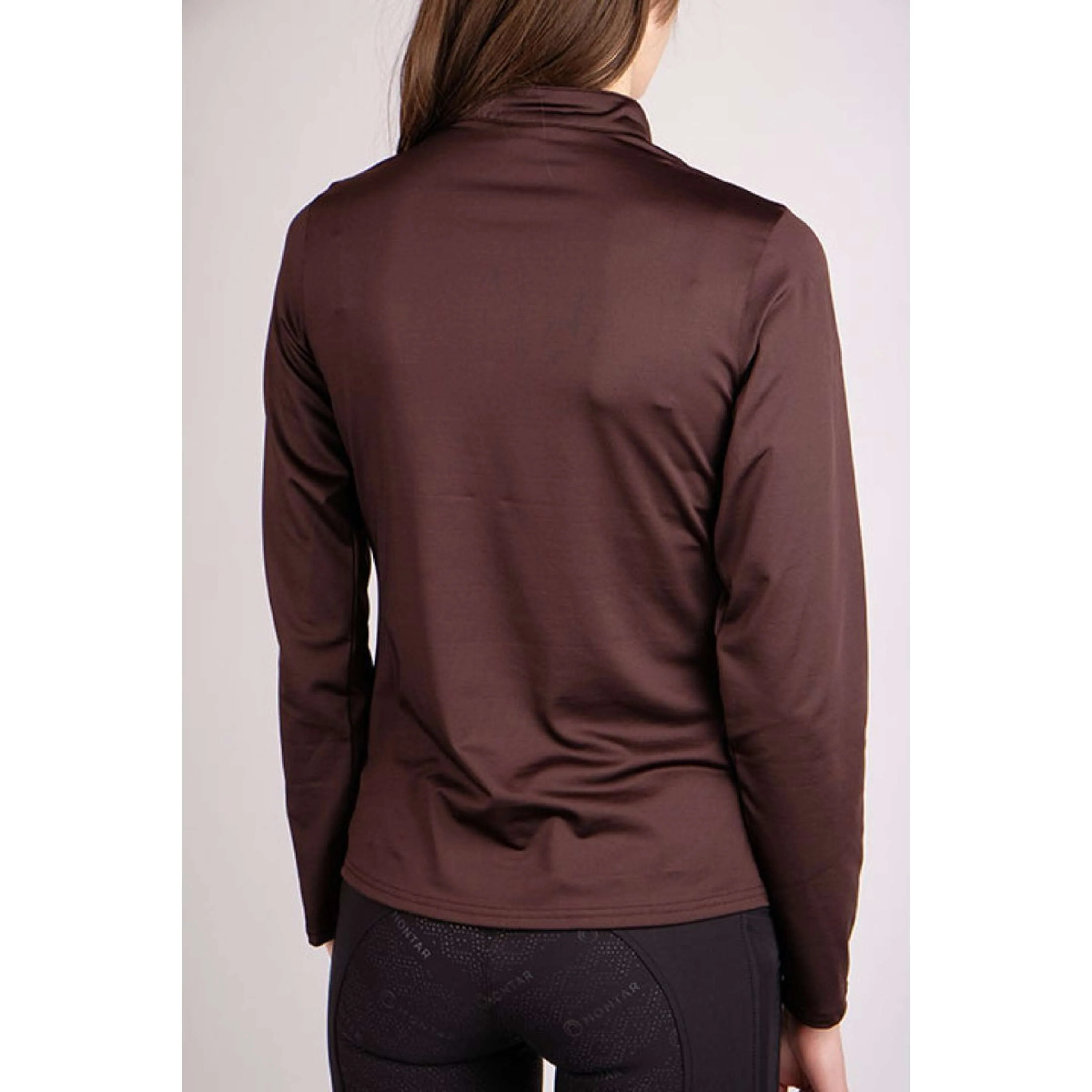 Montar Shirt Everly Crystal Logo Lange Ärmel Braun - Image 2