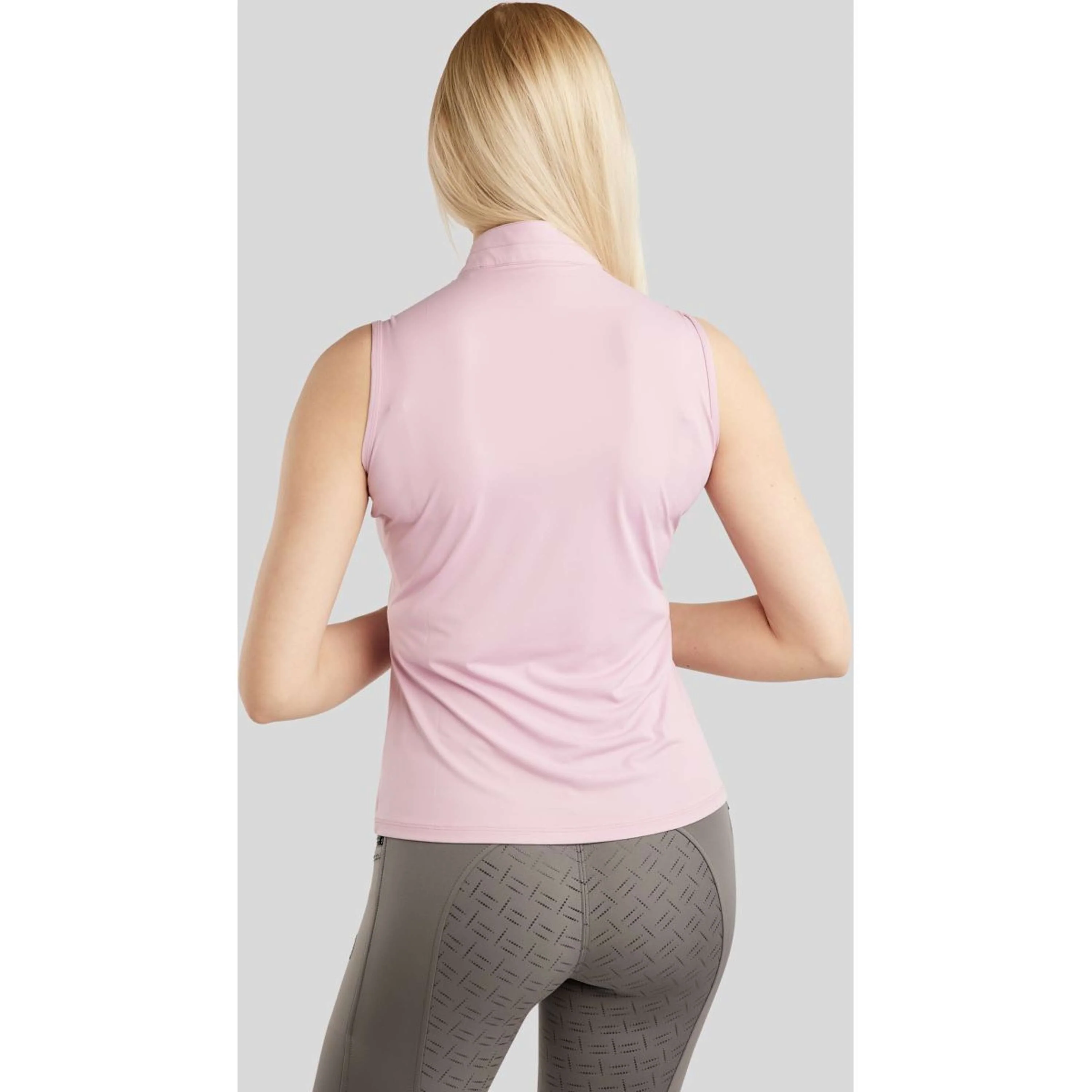 Montar Shirt MoPearl Pintuck Ärmellos Candy Pink - Image 2
