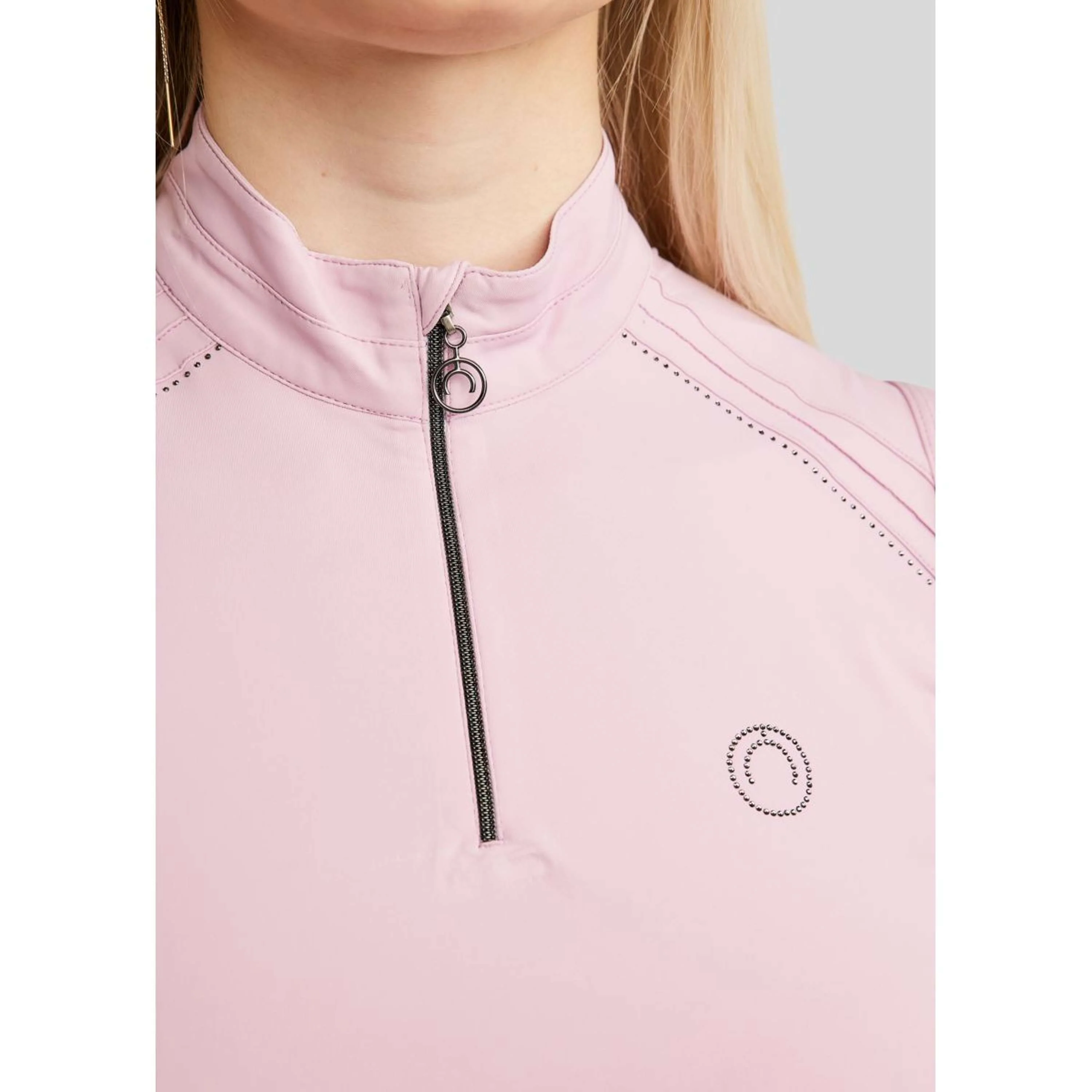 Montar Shirt MoPearl Pintuck Ärmellos Candy Pink - Image 3