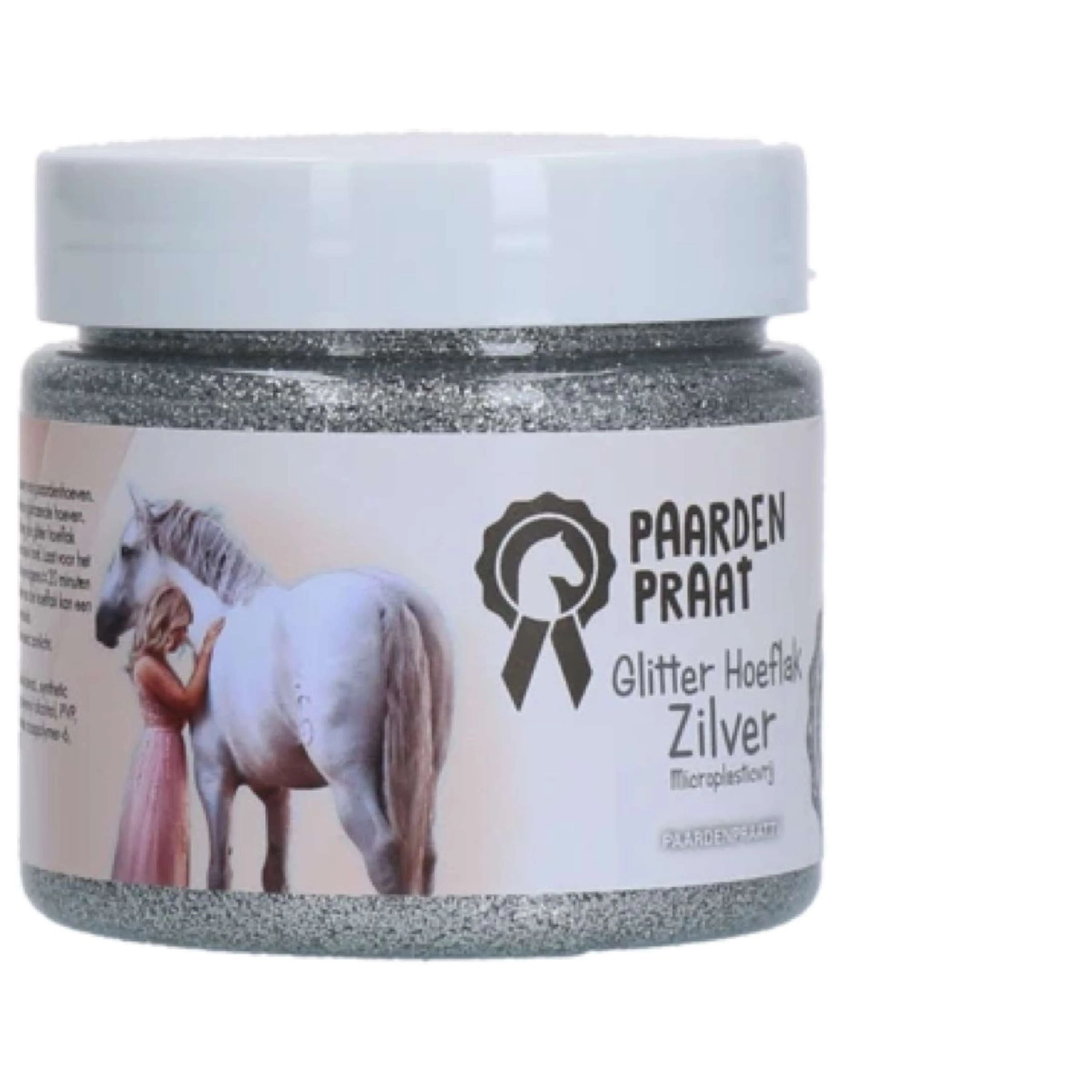 Paardenpraat Huflack Glitter Silber - Image 2