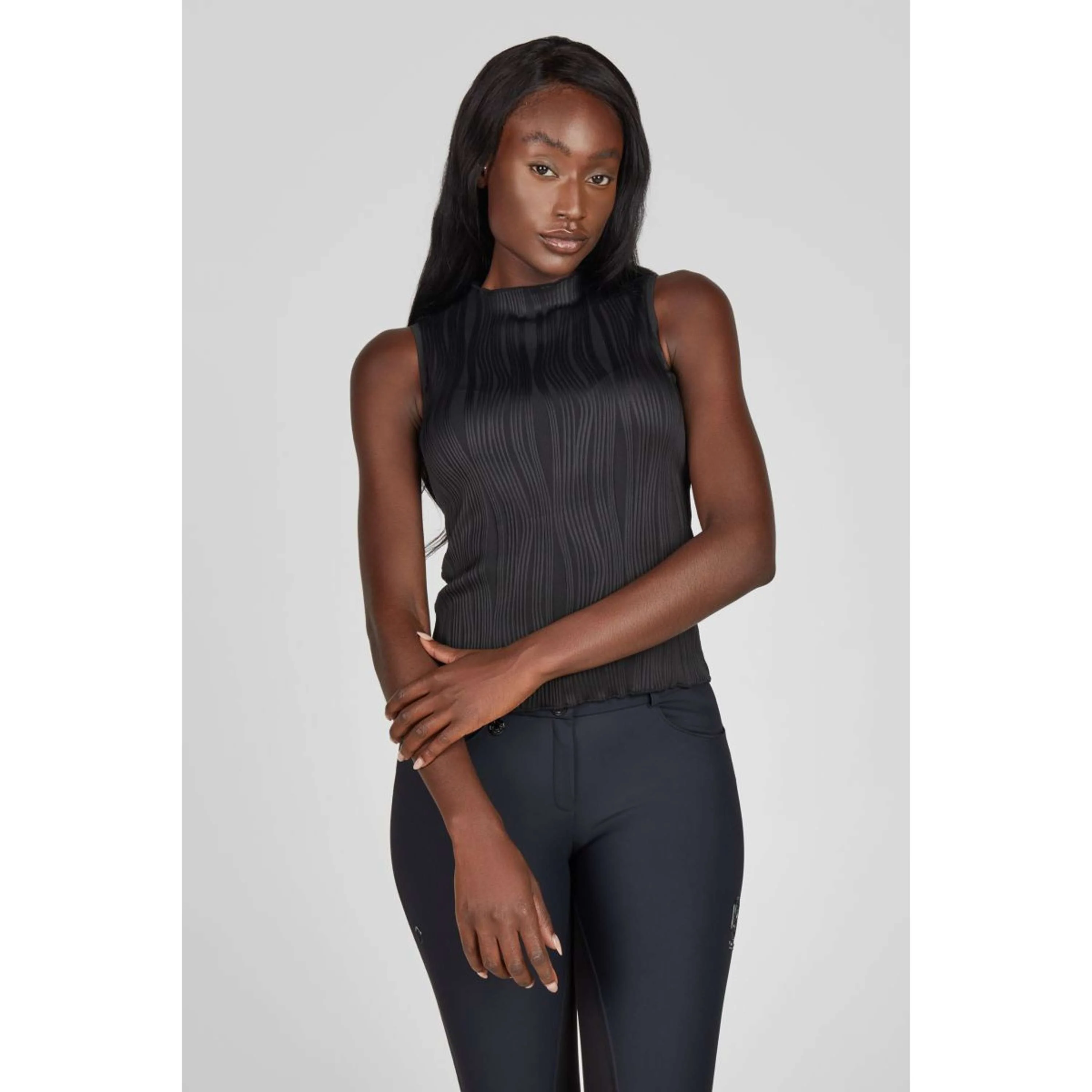 Pikeur Top Selection SS26 Ärmellos Schwarz - Image 2