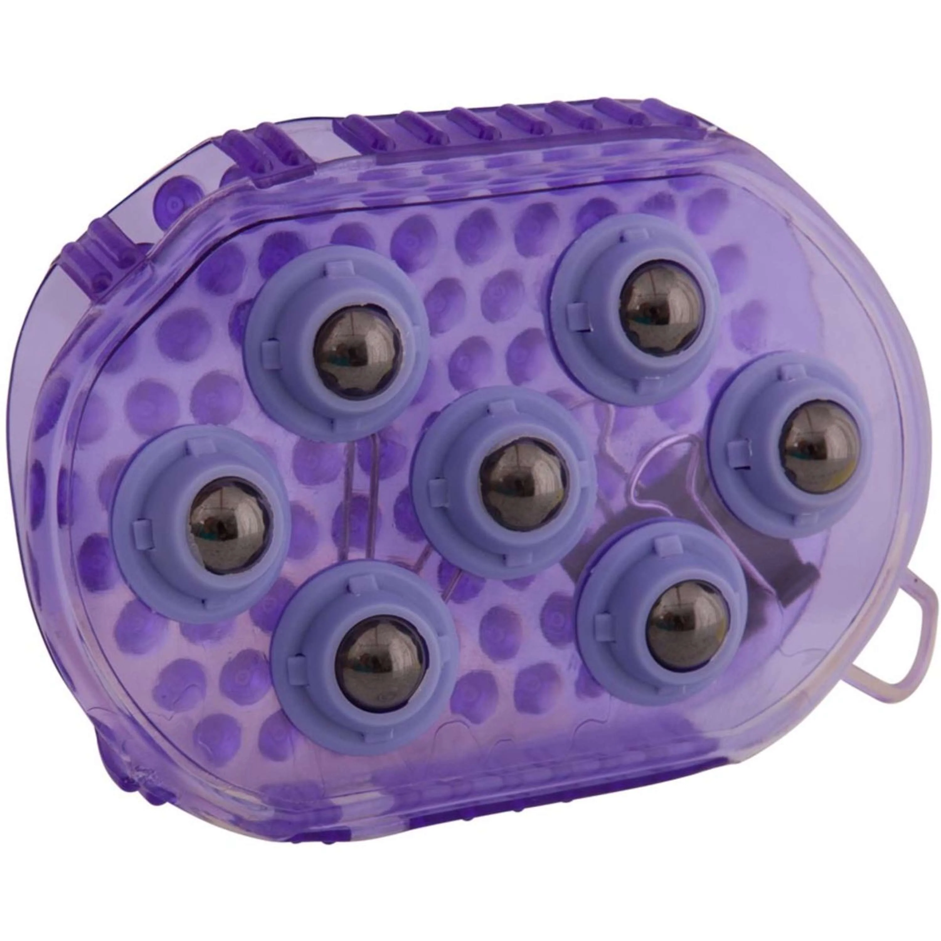 Premiere Massagebürste Edelstahl Roller Violett - Image 3