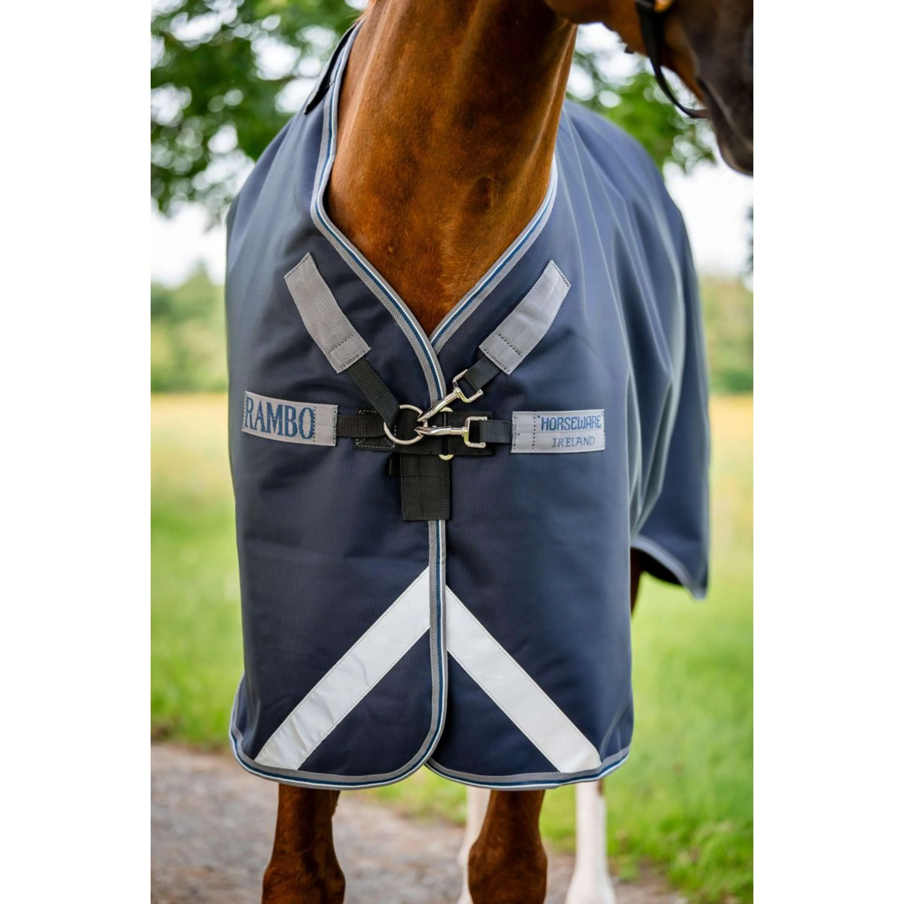 Rambo Turnout 1680D 100g Marineblau/Gewittergrau/Silber - Image 5