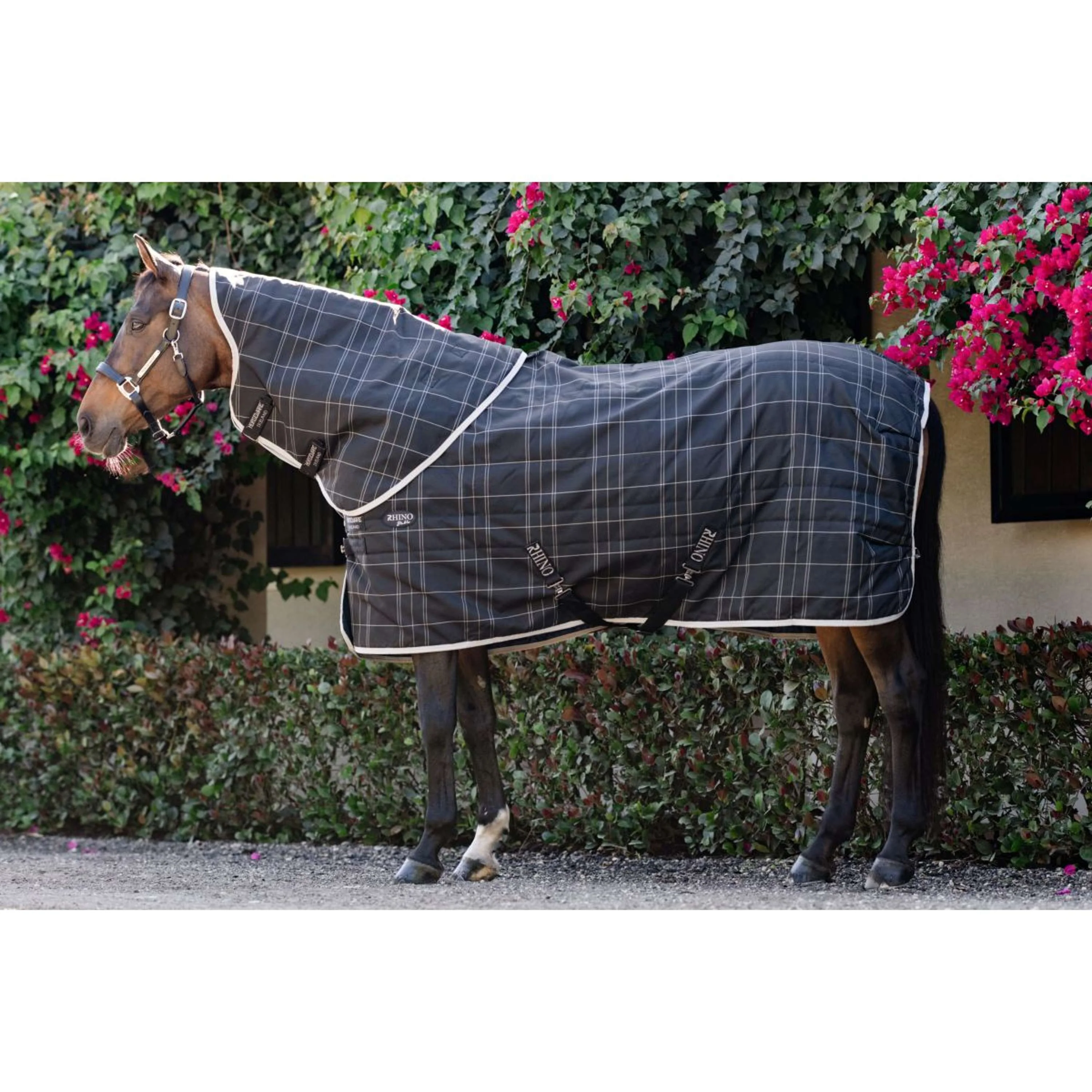 Rhino Halsstück Stable 100g Black/Grey/White Check/Gray - Image 2