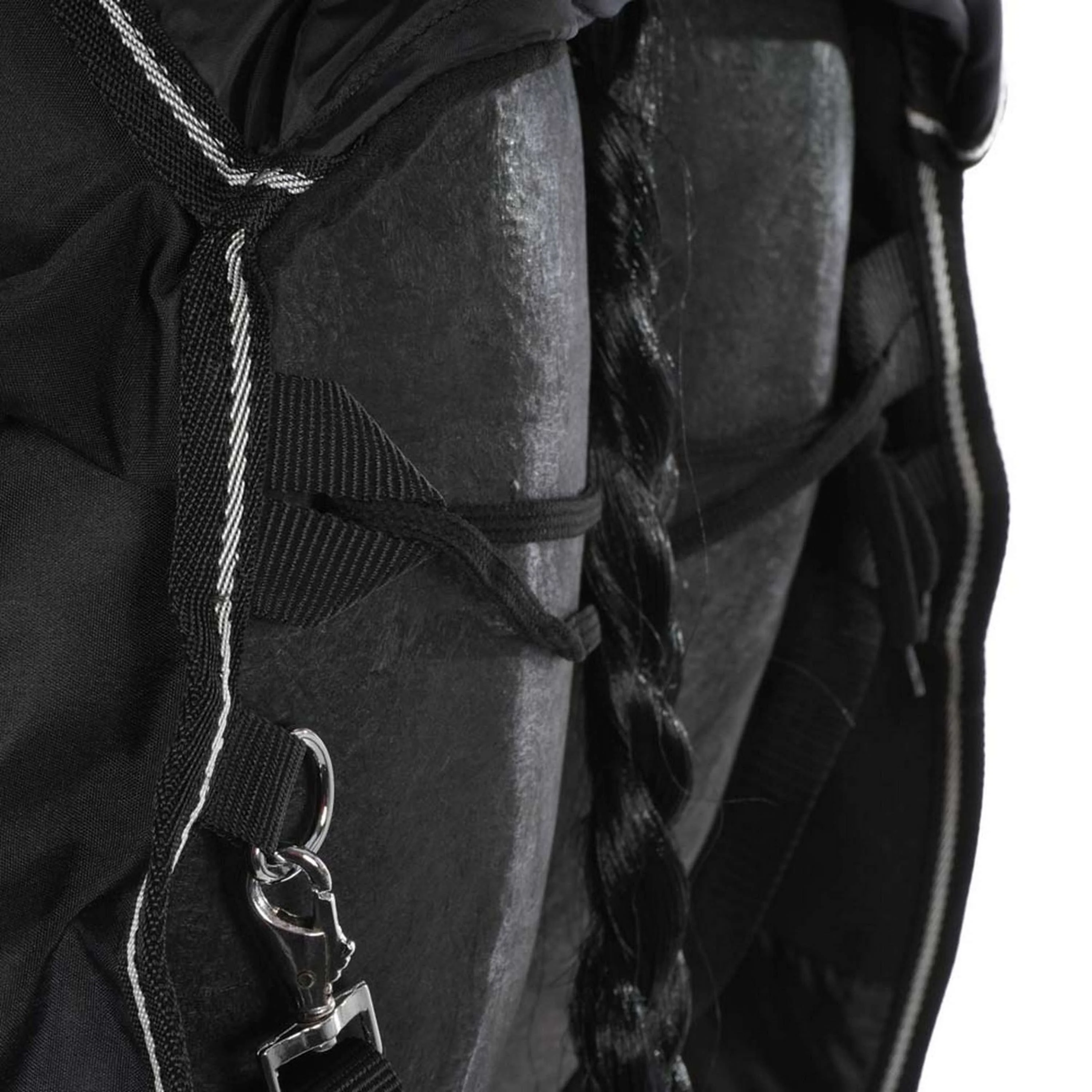 Riding World Regendecke Oxford 300D Fleece Fütterung 0g Schwarz - Image 7