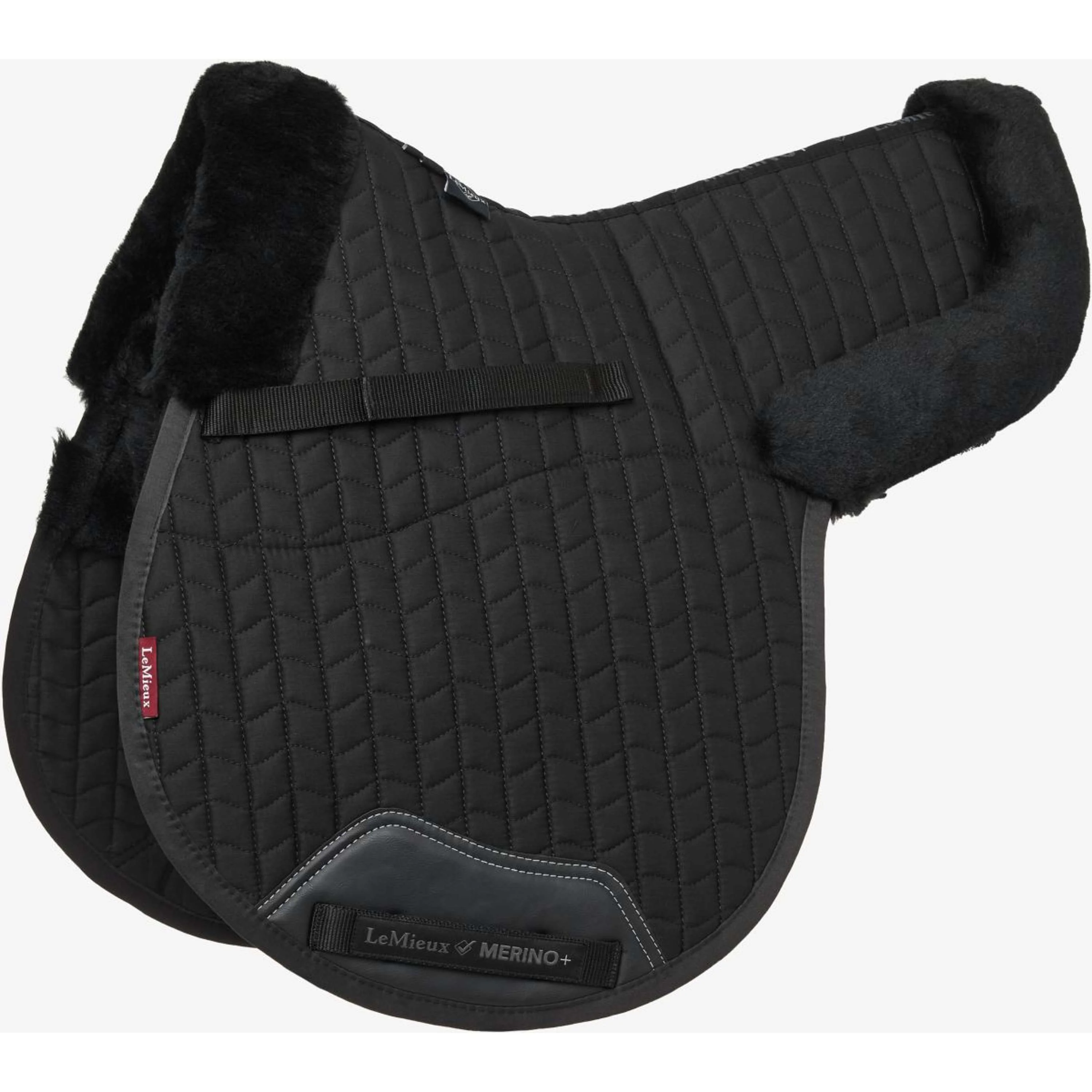 Schabracke Merino+ Halb Unterlegt GP Schwarz