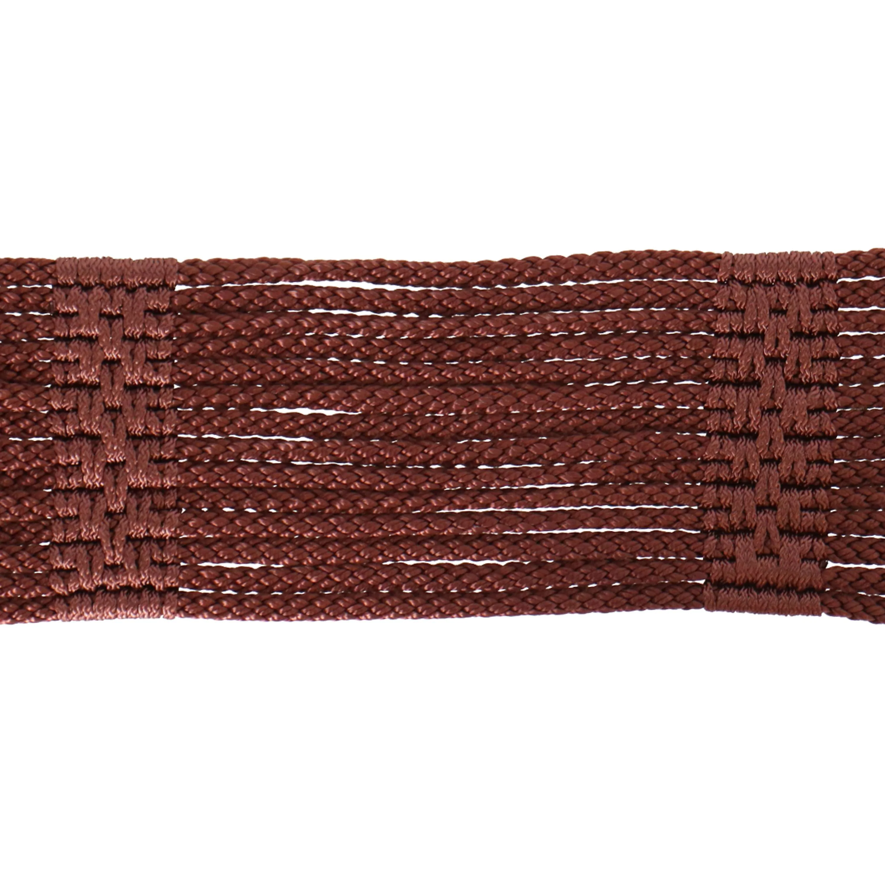 Stübben Kordelgurt mit Gepolsterten Edelstahlschnallen Braun - Image 4